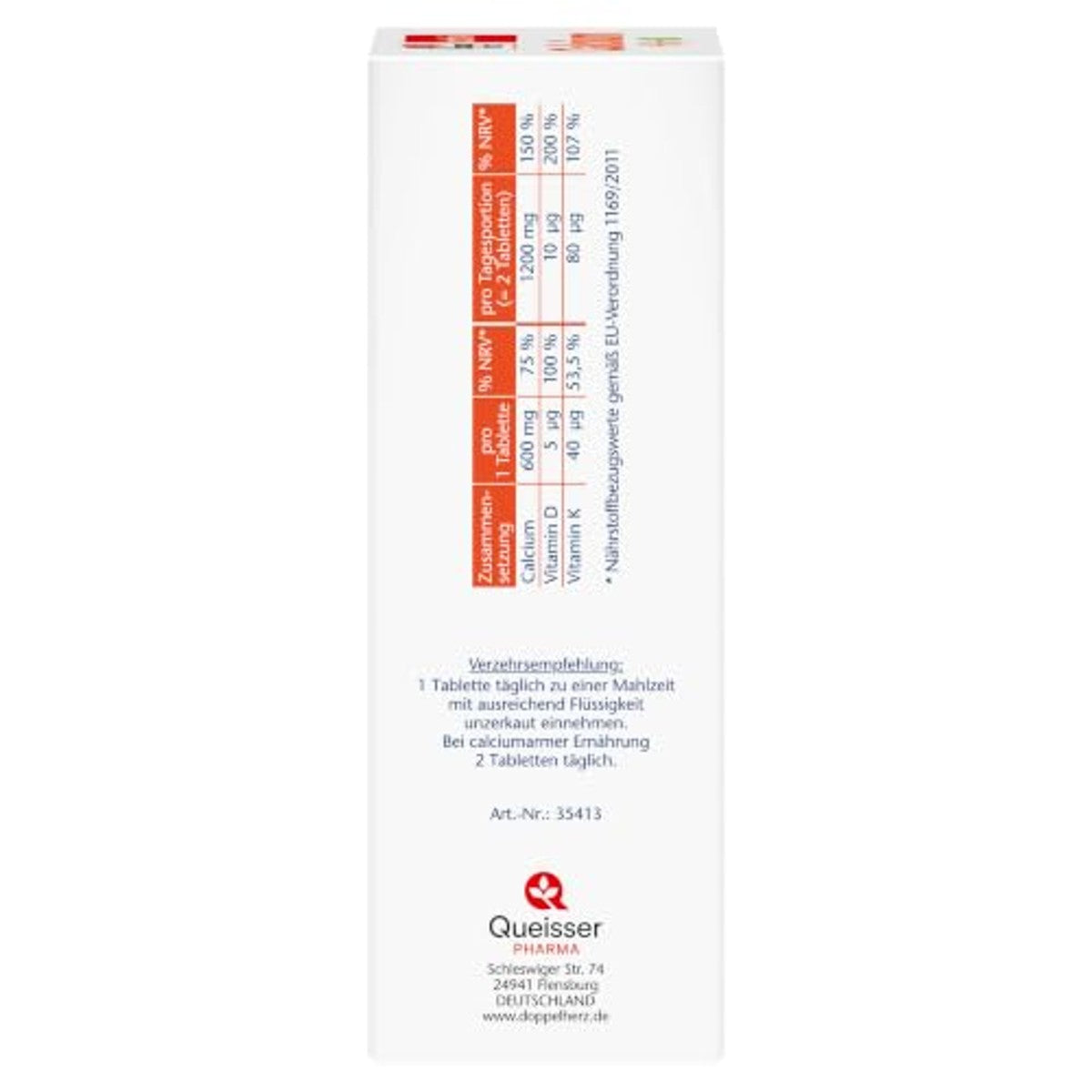 Doppelherz calcium + vitamine D3 + K – Doppelherz