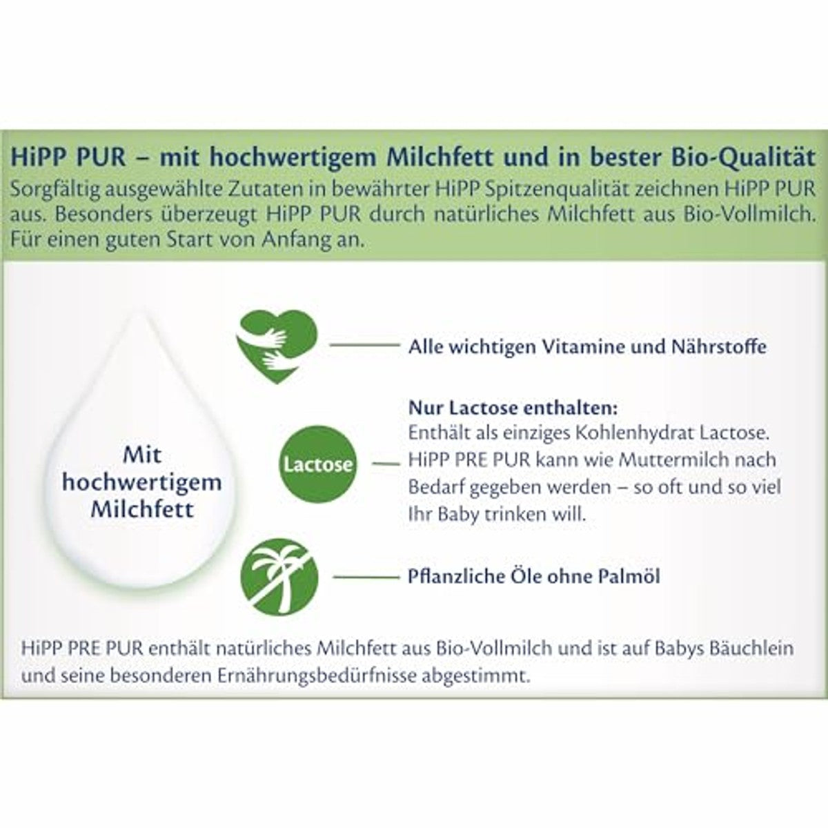 HiPP PRE PUR beginmelk 5 x 500 g – HiPP