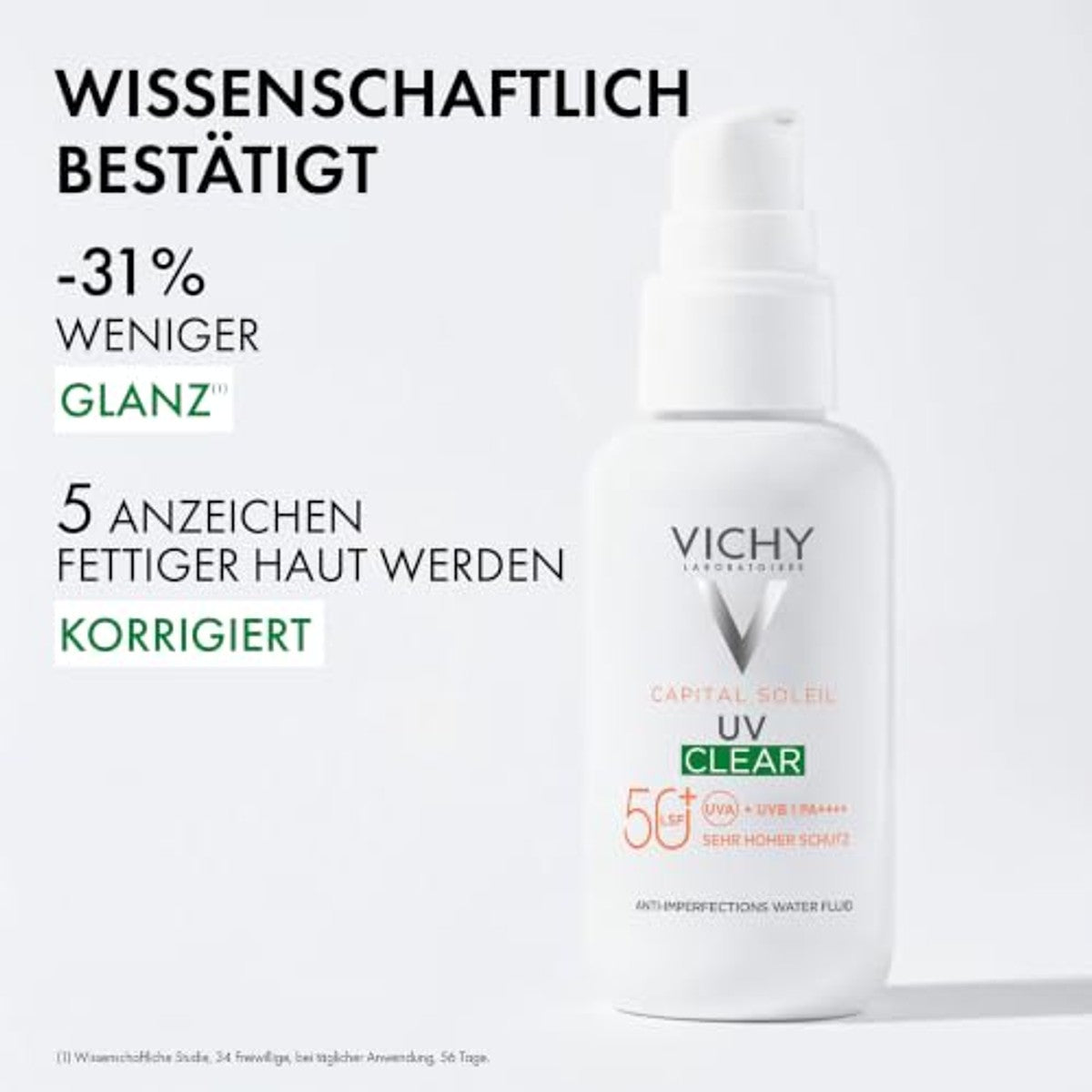 Vichy Capital Soleil UV-Clear Anti-onzuiverheidsvloeistof SPF 50+ 40 ml - 6-pack