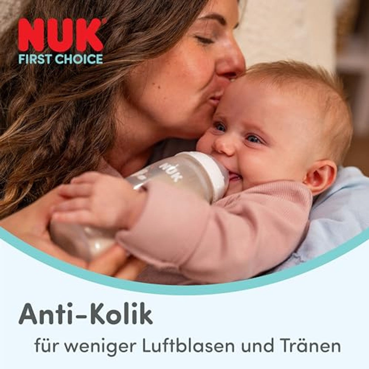 NUK First Choice babyfles walvis 0+ maanden 3 x 150 ml - Voordeelverpakking