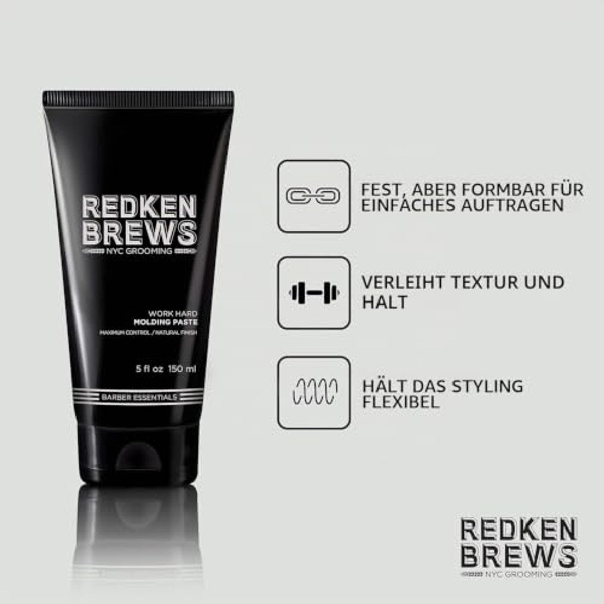 Redken Brews Work Hard Molding Paste 150 ml