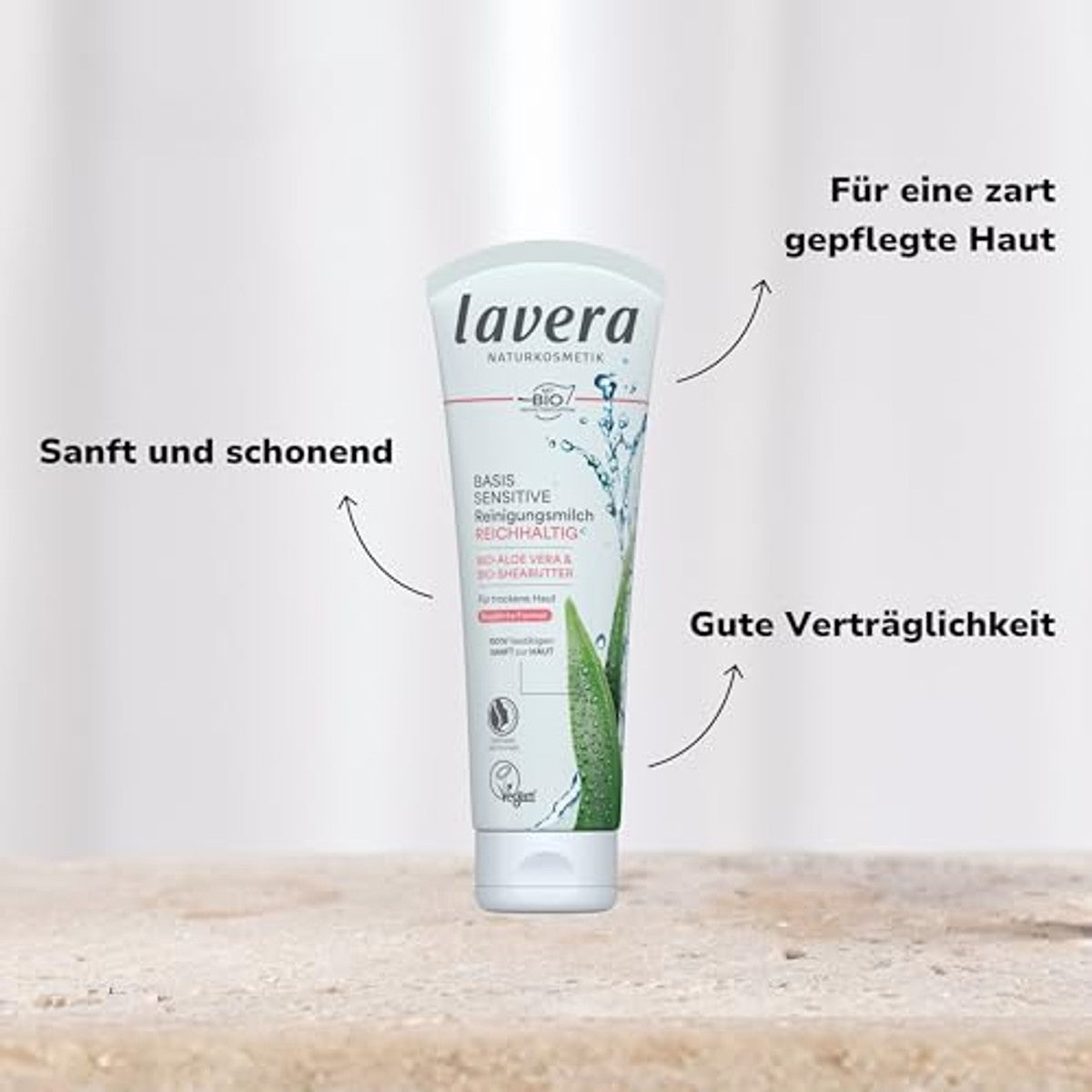 lavera Basis Sensitive reinigingsmelk 2 x 125 ml – lavera