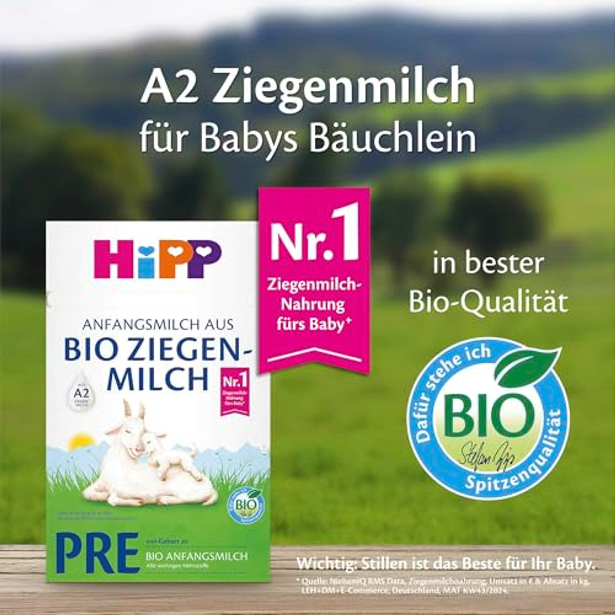 HiPP PRE eerste melk biologische geitenmelk 5 x 400 g – HiPP