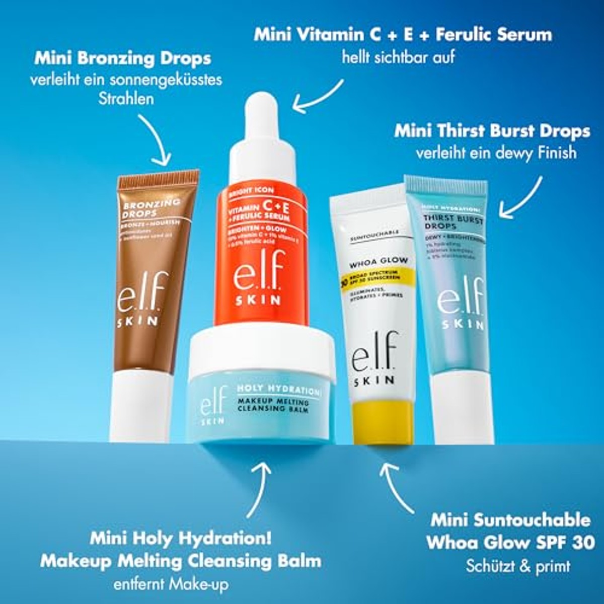 e.l.f. Skin Best & Obsessed Skincare Kit - 3 stuks