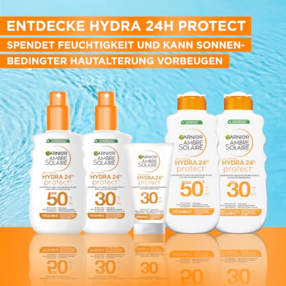 Garnier Ambre Solaire Hydra Protect+ SPF 30 6 x 175 ml - Voordeelverpakking