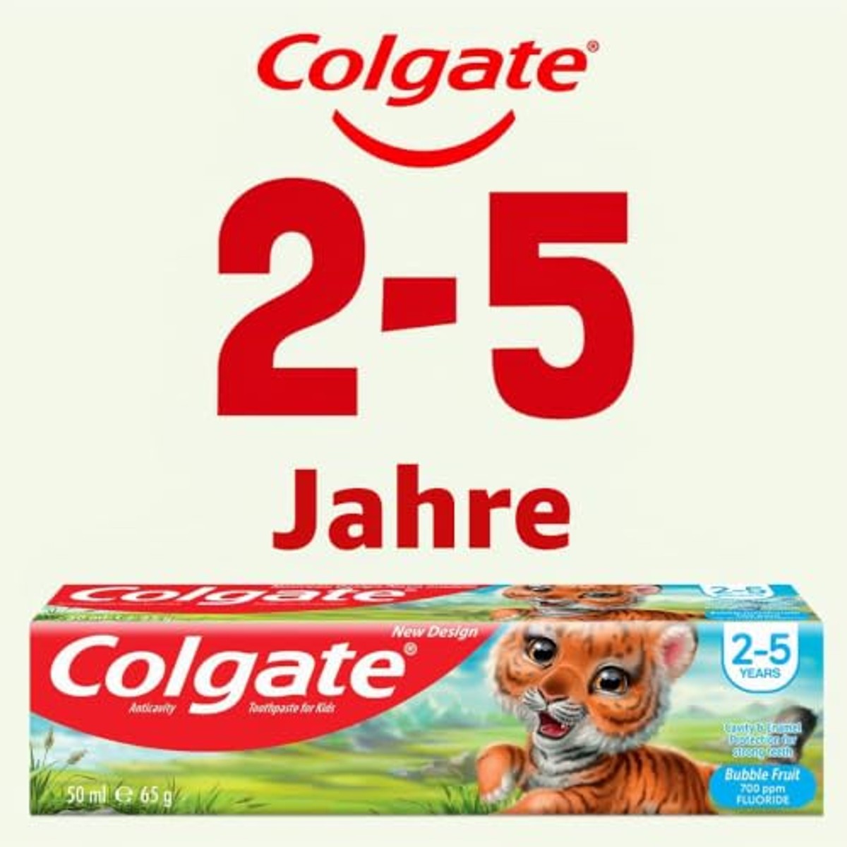 Colgate Kids Bubble Fruit tandpasta 2-5 jaar 3 x 50 ml - Voordeelverpakking