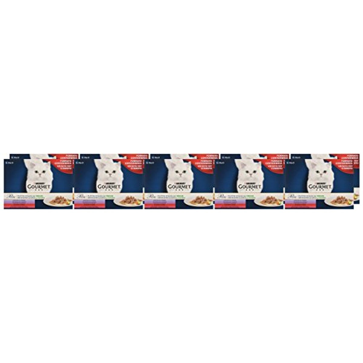 Gourmet Perle natvoer kattenvoer kalf, wild, rund & forel 80 x 85 g - 3-pack