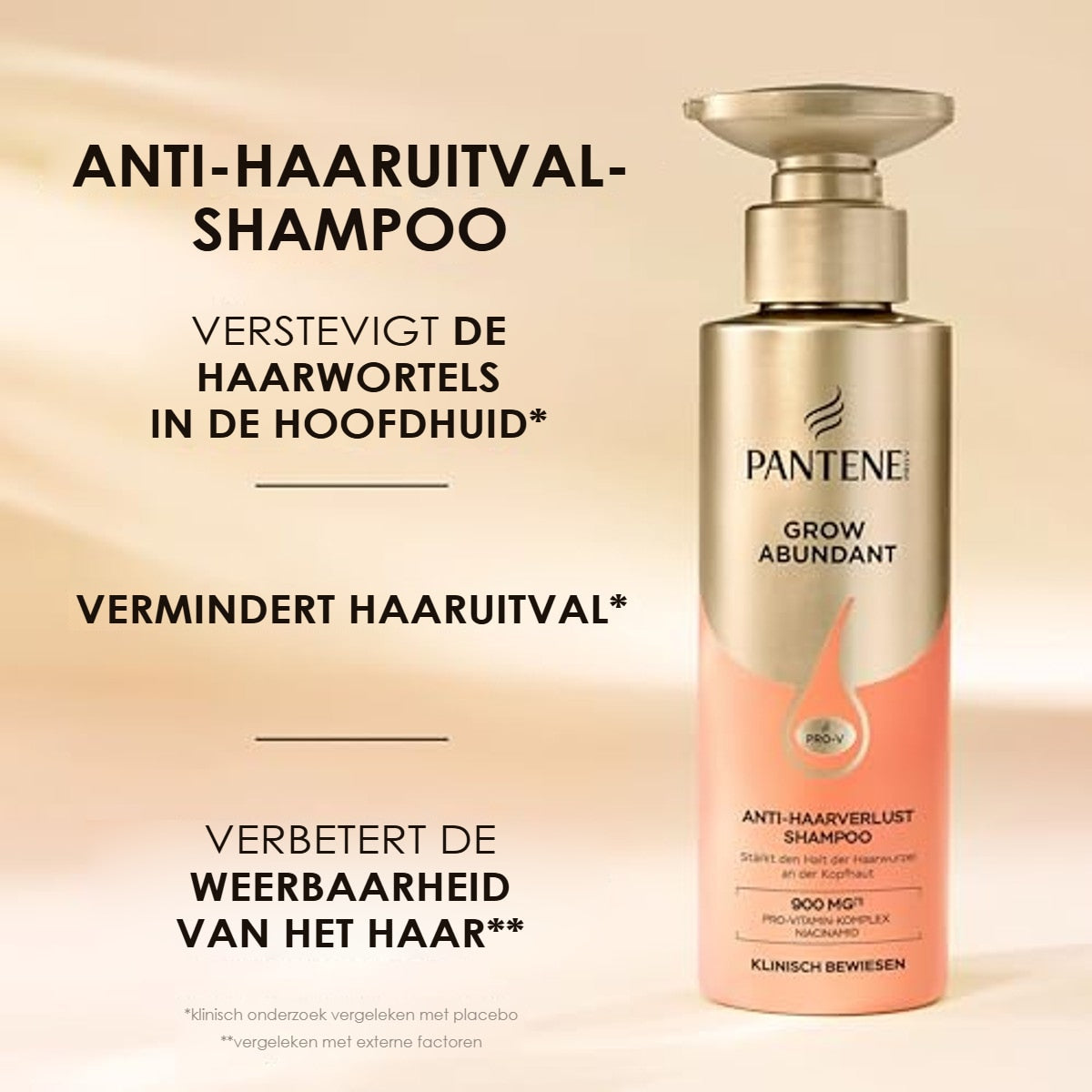 Pantene Grow Abundant Anti-haaruitval shampoo 3 x 290 ml - Voordeelverpakking – foto 5