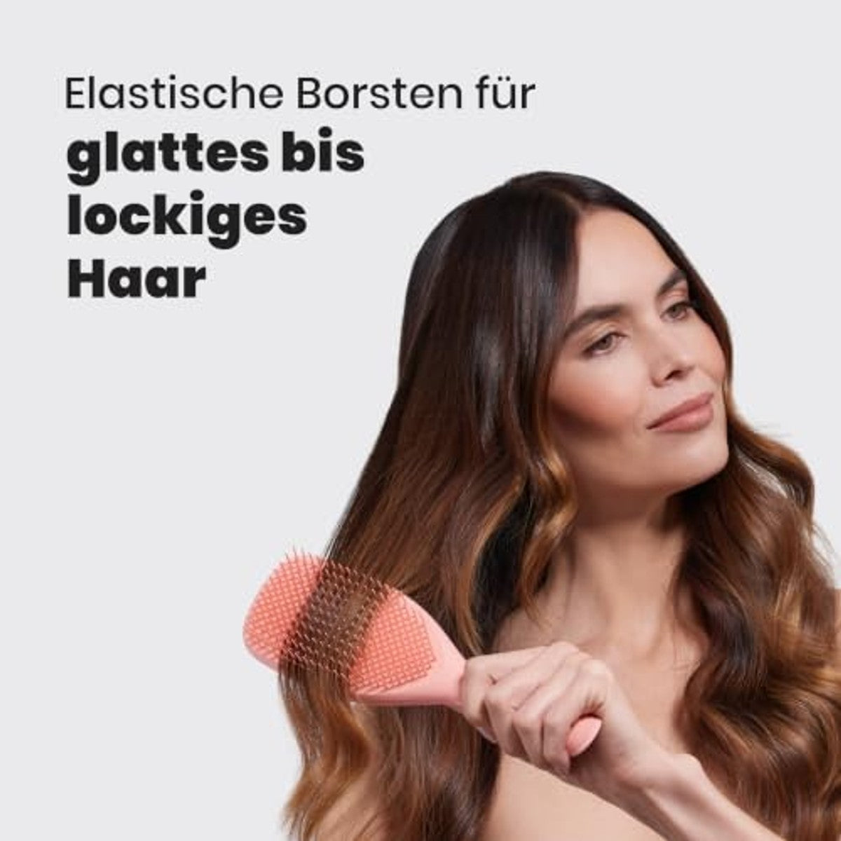 Tangle Teezer Grote Ultimate Detangler Haarborstel, nat en droog haar, ontwarringsborstel voor dik, krullend en lang haar, tweetraps borstelharen verminderen haarbreuk en knopen, perzik – Tangle Teezer