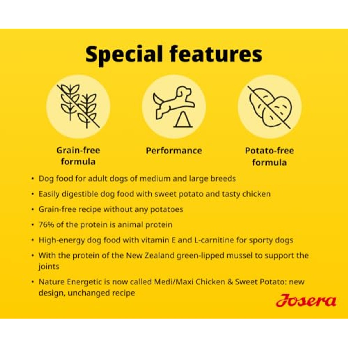 Josera Kip & Zoete Aardappel droogvoer hond 3 x 3 kg - 3-pack