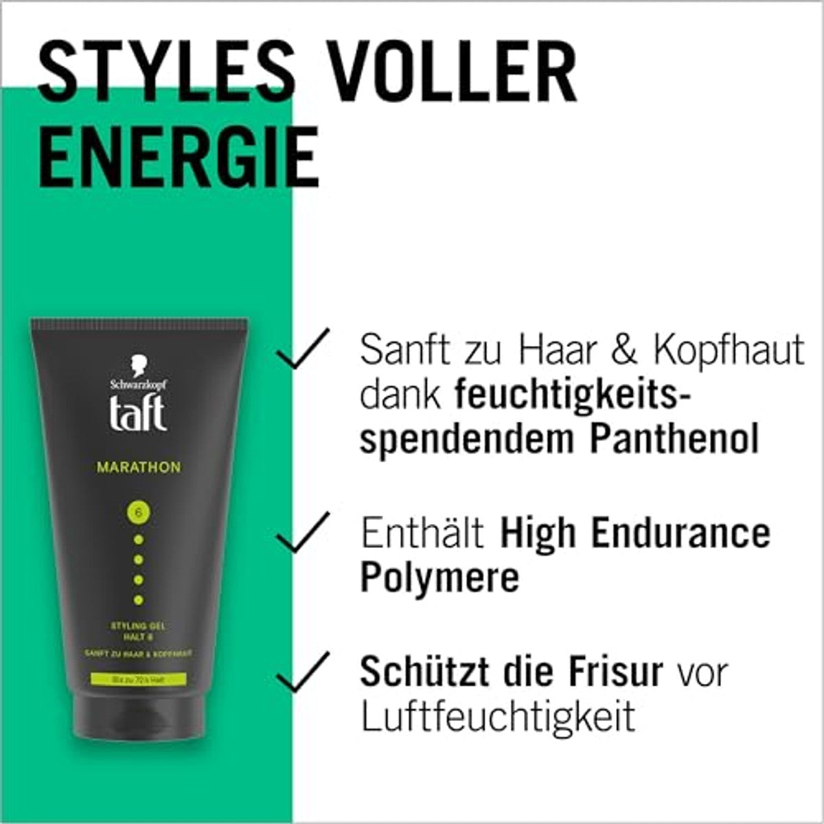 TAFT Marathon Styling Gel 3 x 150 ml - Voordeelverpakking