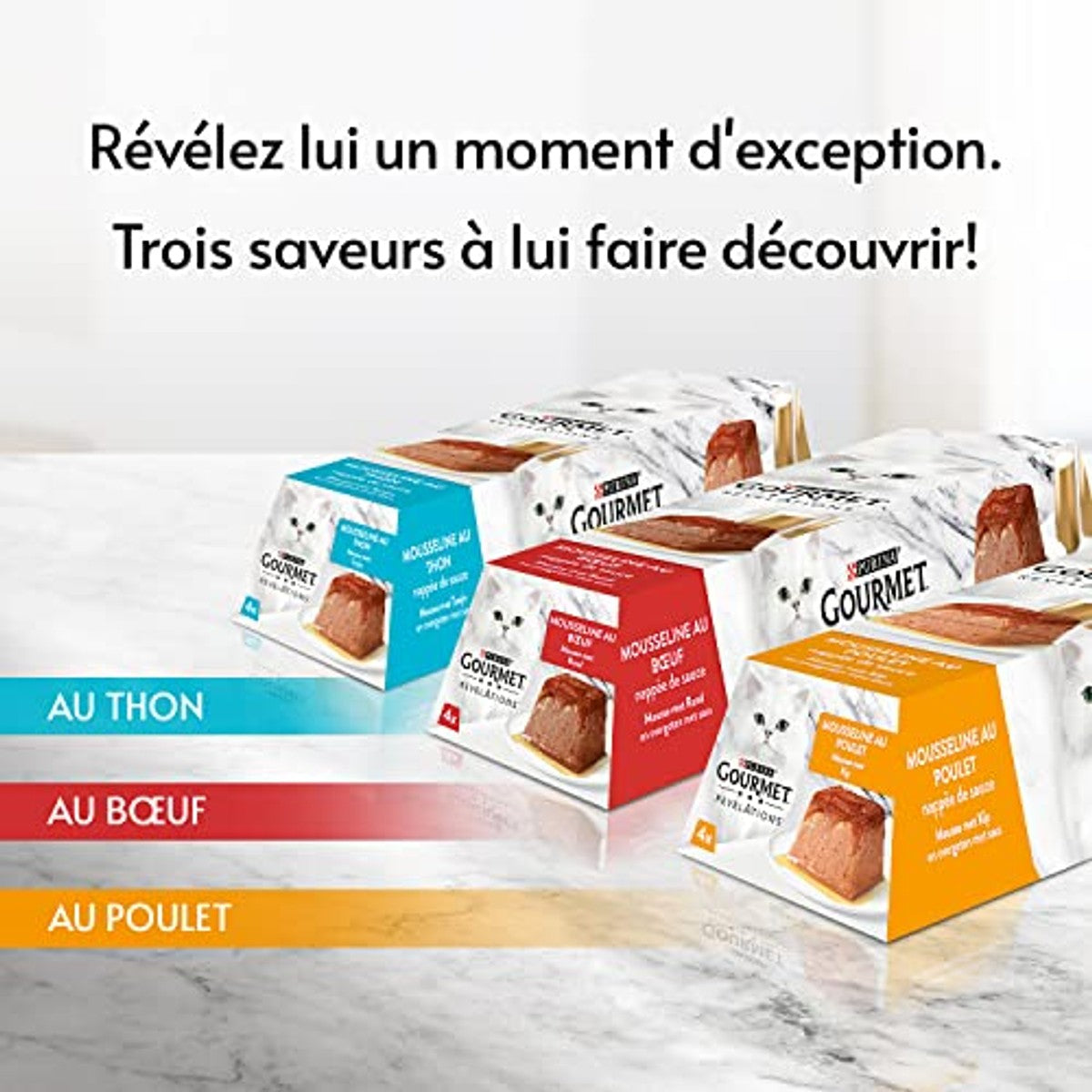 Gourmet Revelations Mousseline natvoer kattenvoer kip 4 x 57 g - 6-pack