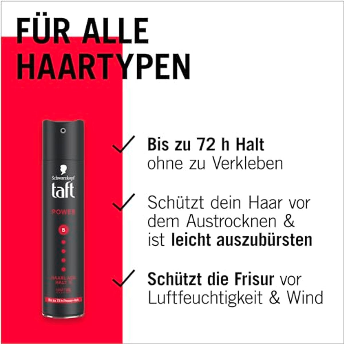 TAFT Power Haarlak houdgraad 5 (250 ml) – TAFT
