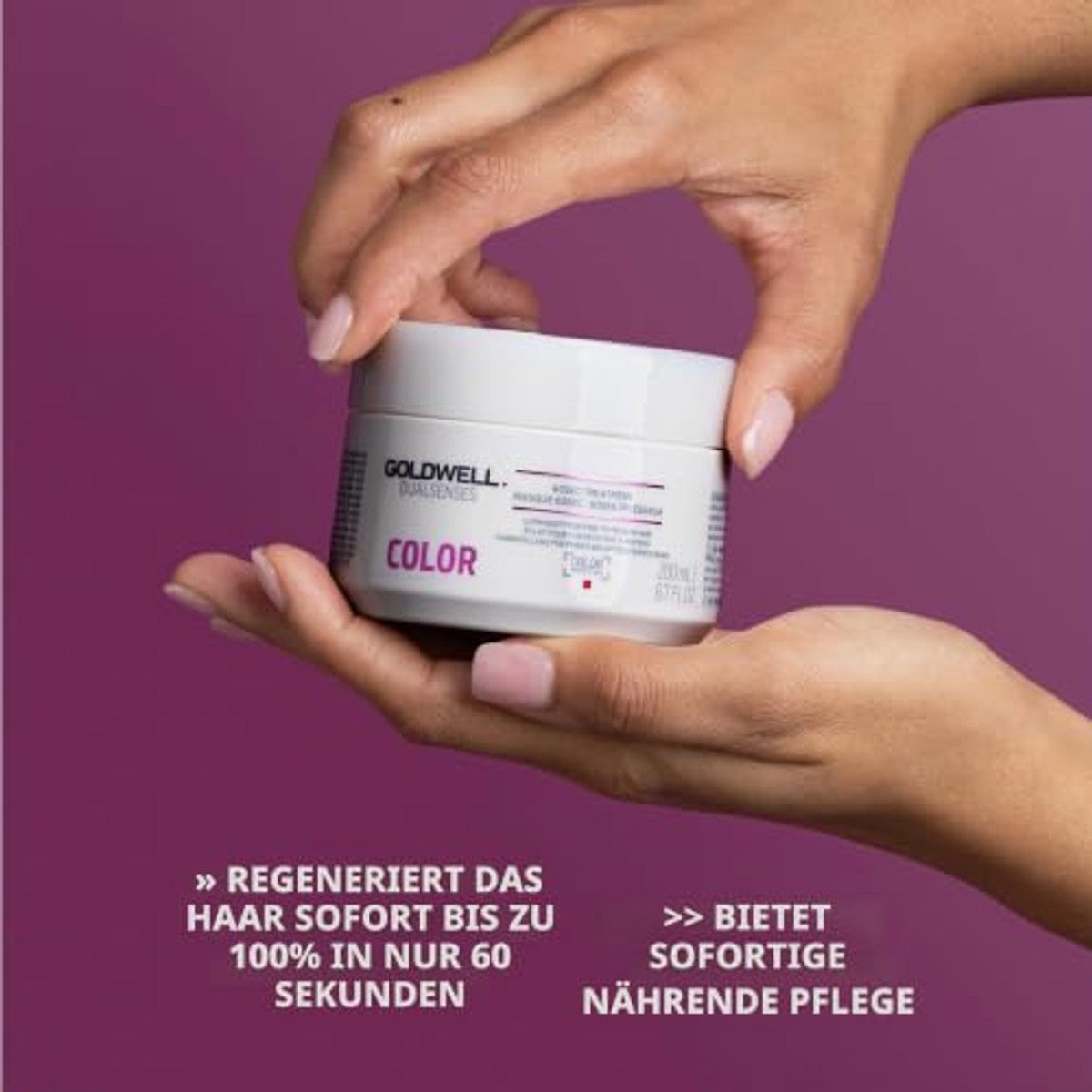 Goldwell Dualsenses Color 60 Seconden Verzorgende Kuur voor Fijn tot Normaal Haar 200 ml - 3-pack