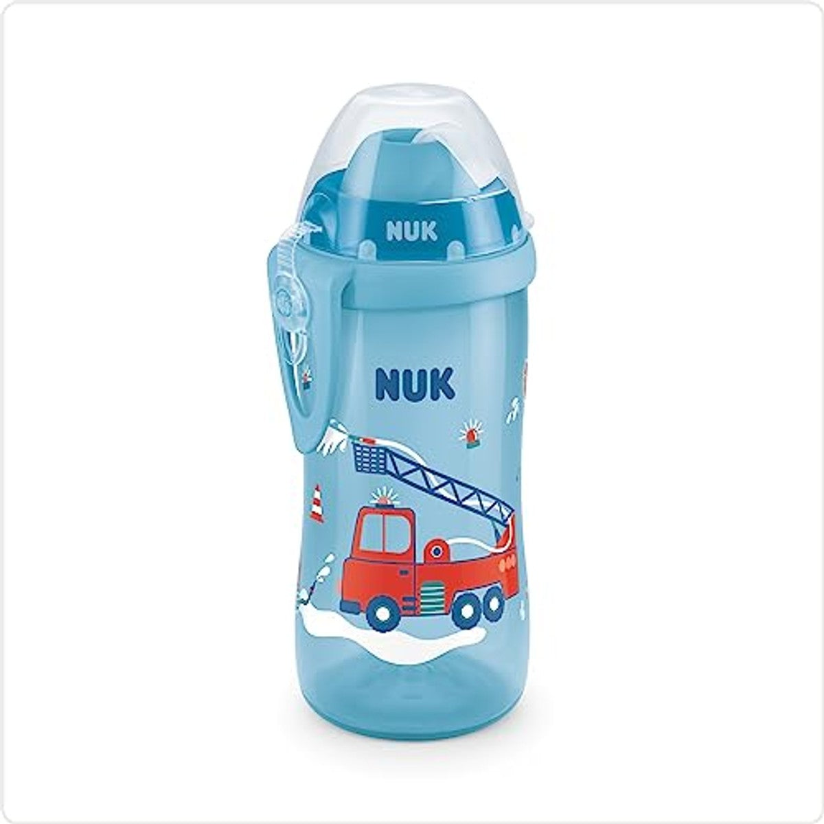 NUK Flexi Cup drinkbeker voor peuters 12+ maanden blauw 6 x 300 ml - Voordeelverpakking