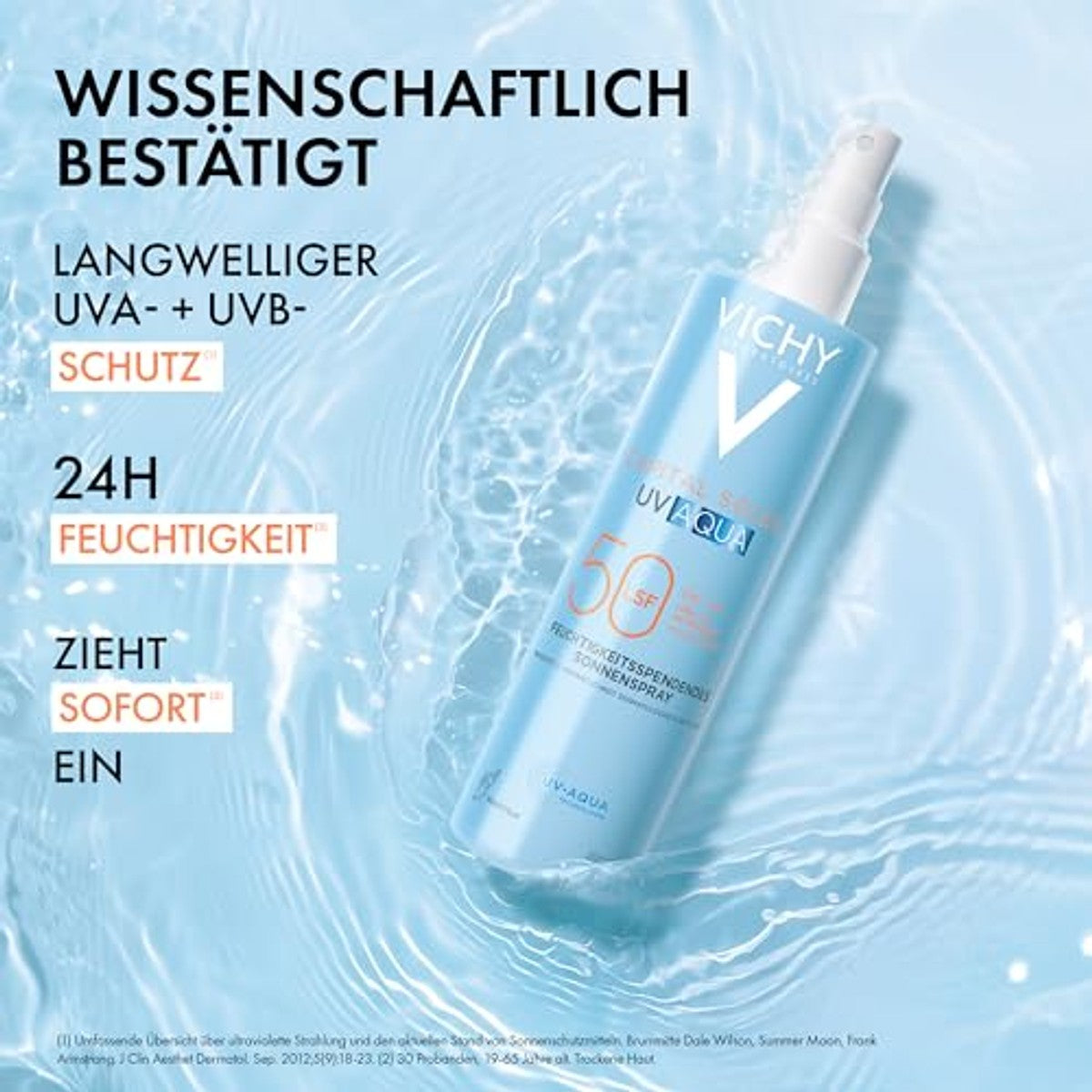 Vichy Capital Soleil UV Aqua Zonnebrandspray Lichaam SPF 50 200 ml - 6-pack