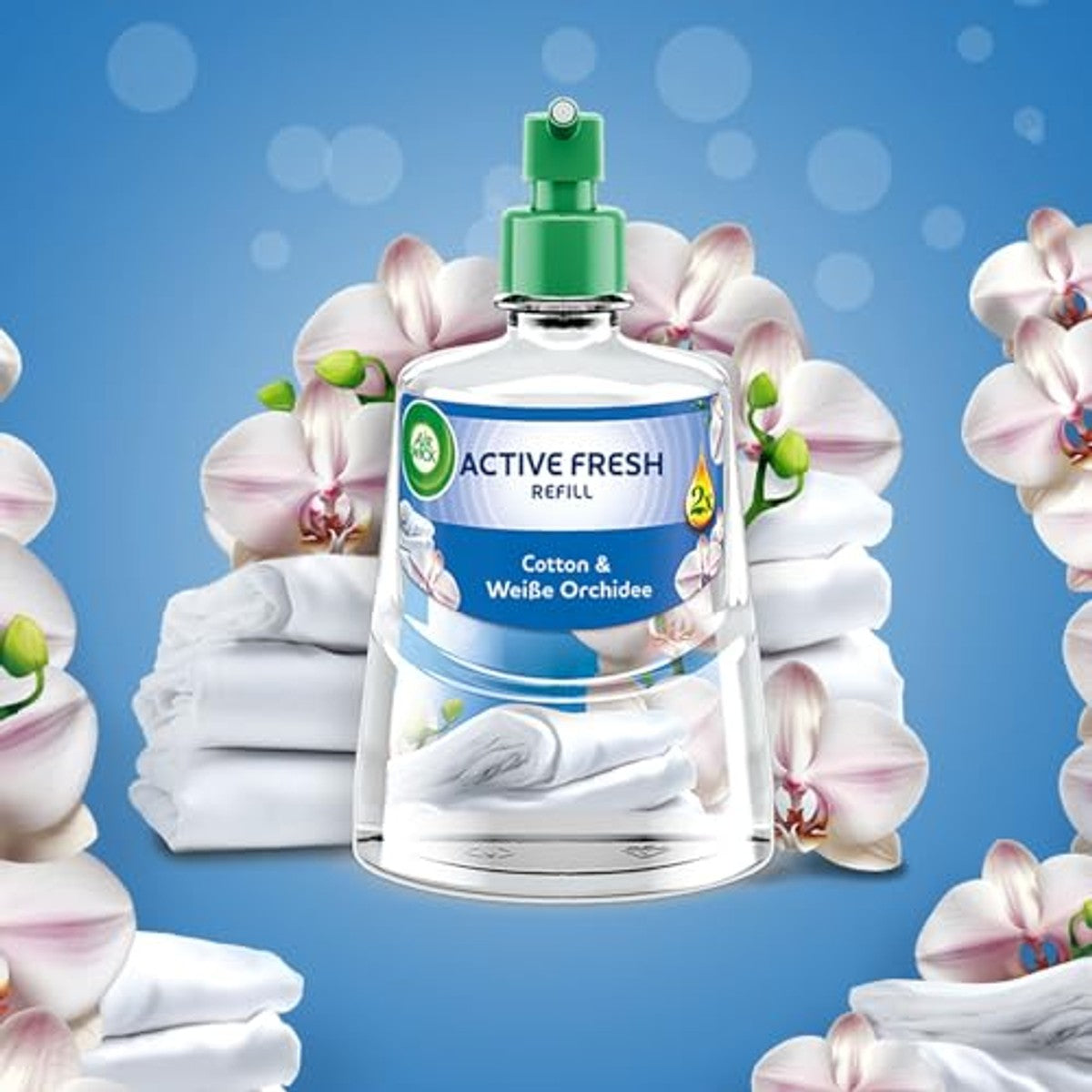 Air Wick Active Fresh Katoen & Witte Orchidee 4 x 228 ml – foto 5