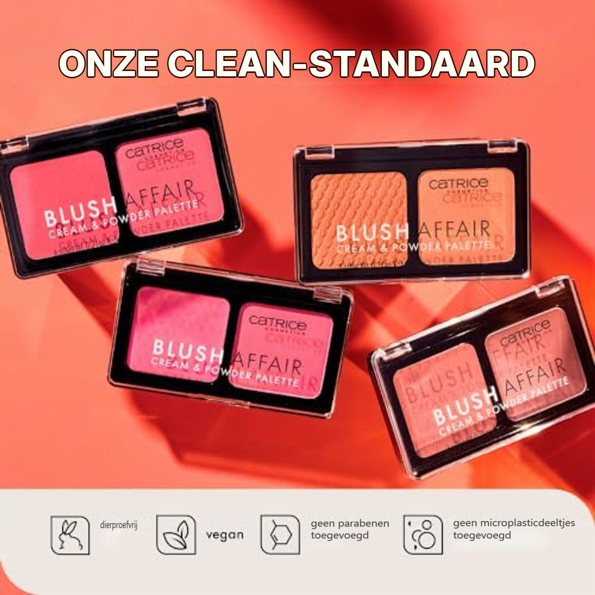 Catrice Cosmetics Blush Affair Cream & Powder Palette nr. 010 rood - 3-pack – foto 5