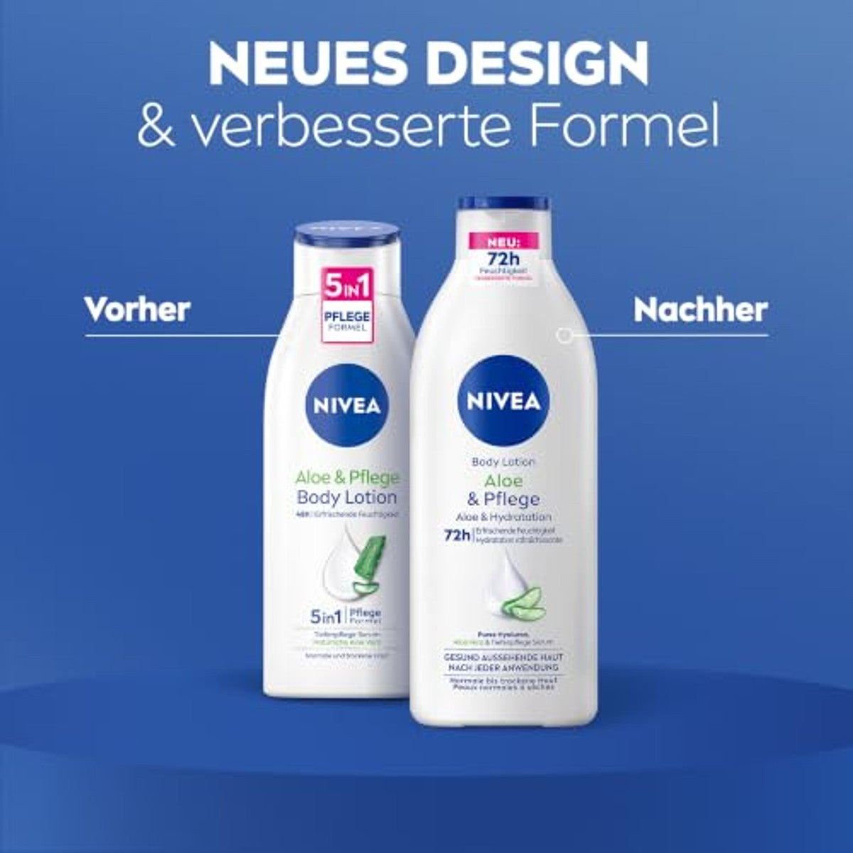 NIVEA Aloë & Verzorging Body Lotion 3 x 400 ml - Voordeelverpakking