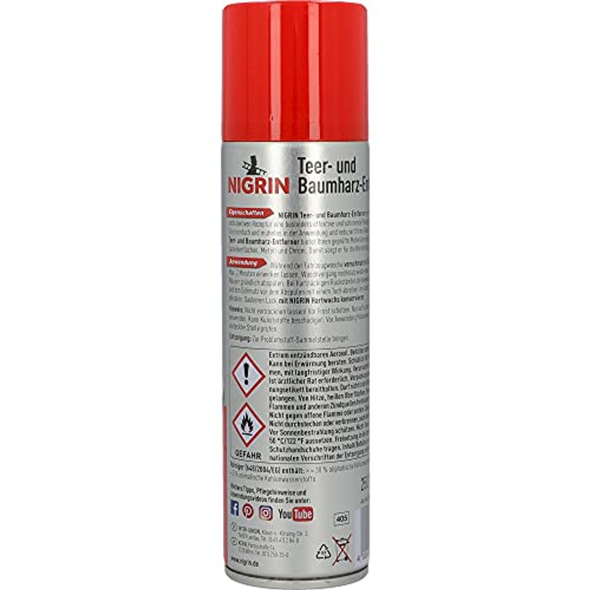 NIGRIN Teer- en boomhars remover spray 250 ml – NIGRIN