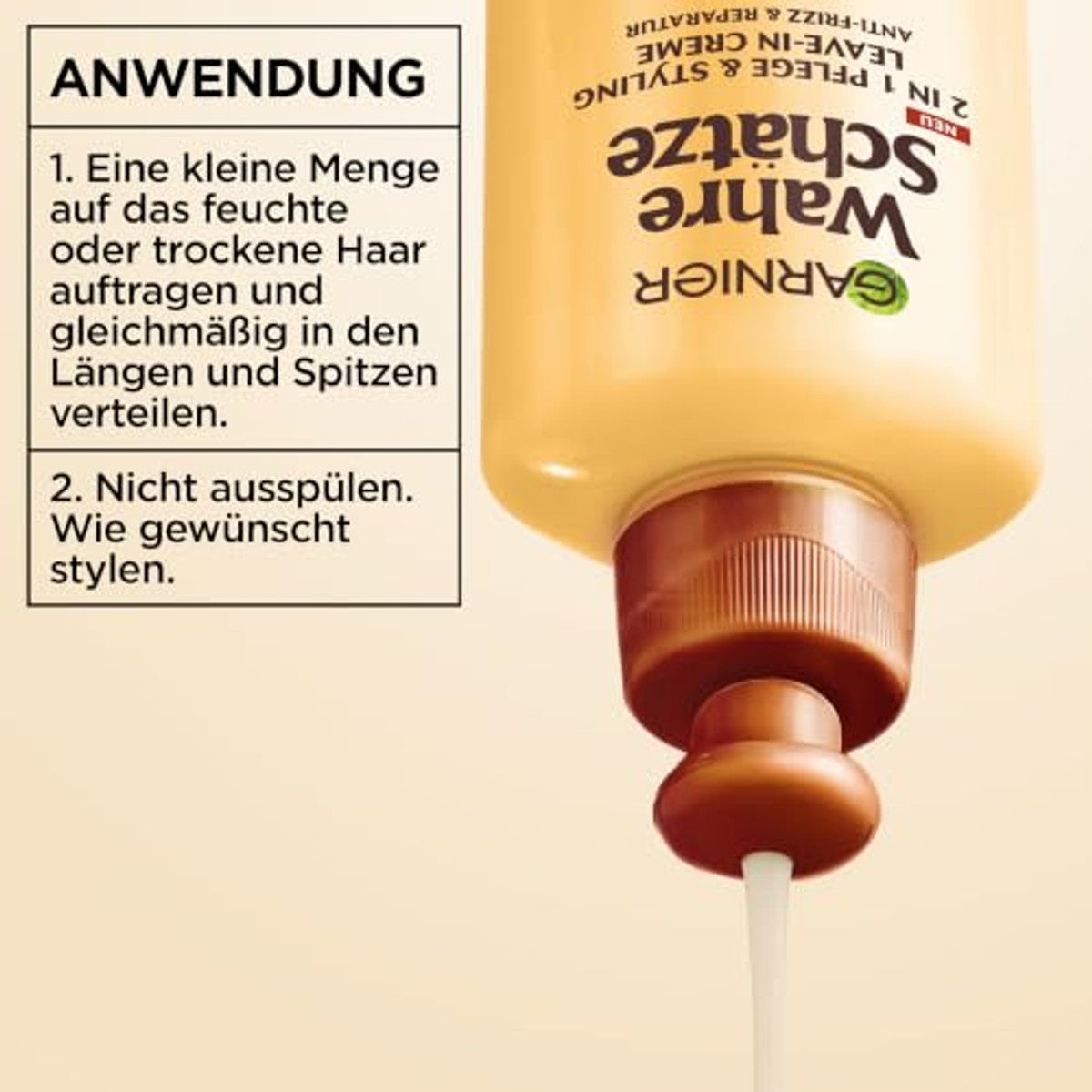 Garnier Echte Schatten Honing Schatten Leave-in Crème 3 x 200 ml - Voordeelverpakking