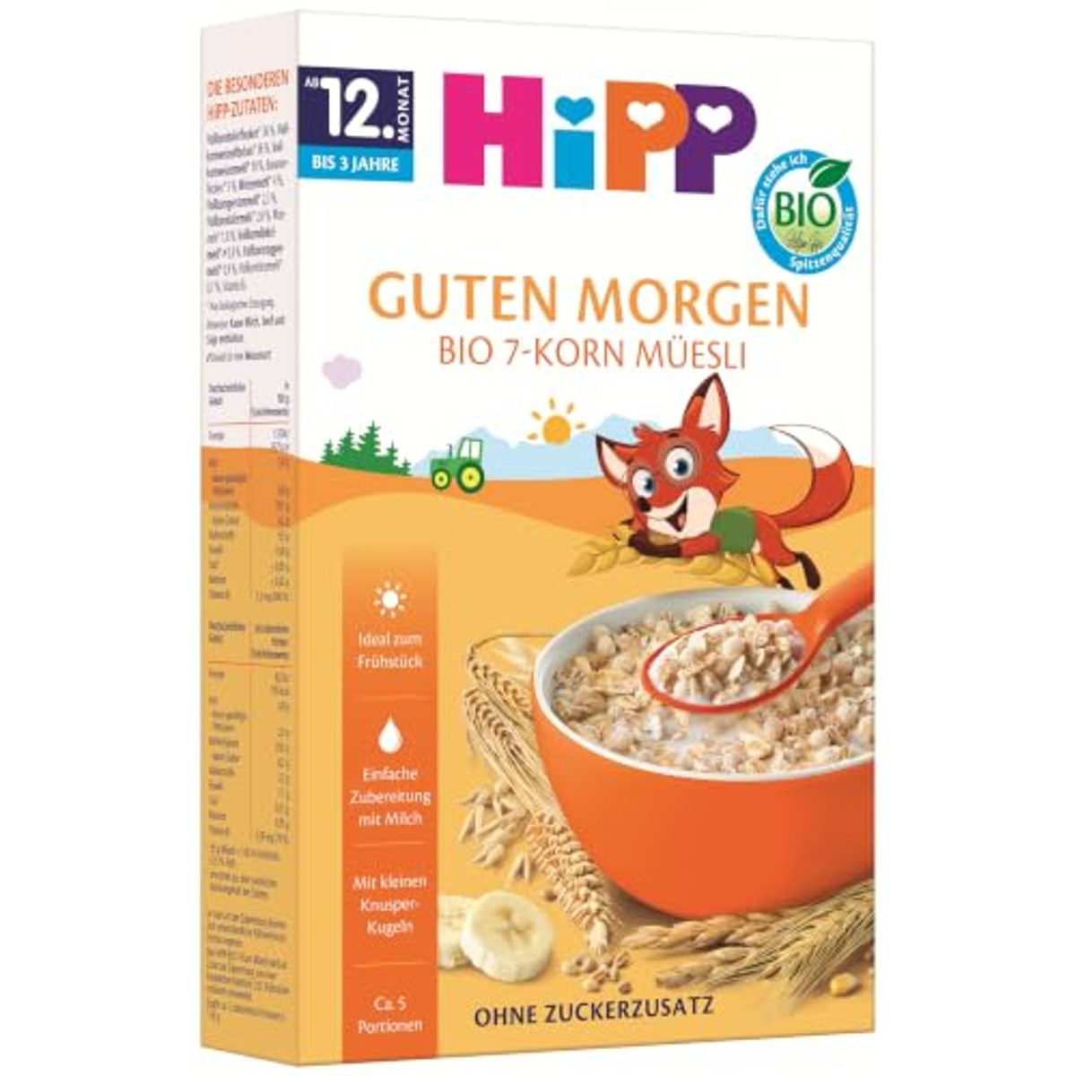 HiPP Biologische muesli met 7 korrels 8 x 200 g – HiPP