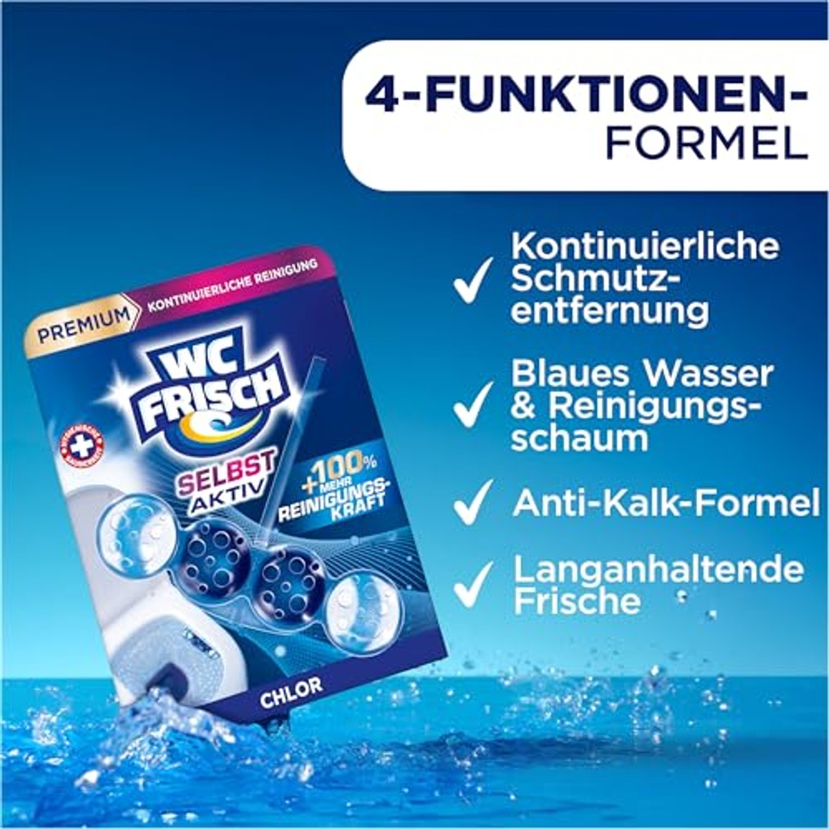 WC-Frisch Zelf actief chloor blauwe spoeler 10x50 g – WC-Frisch