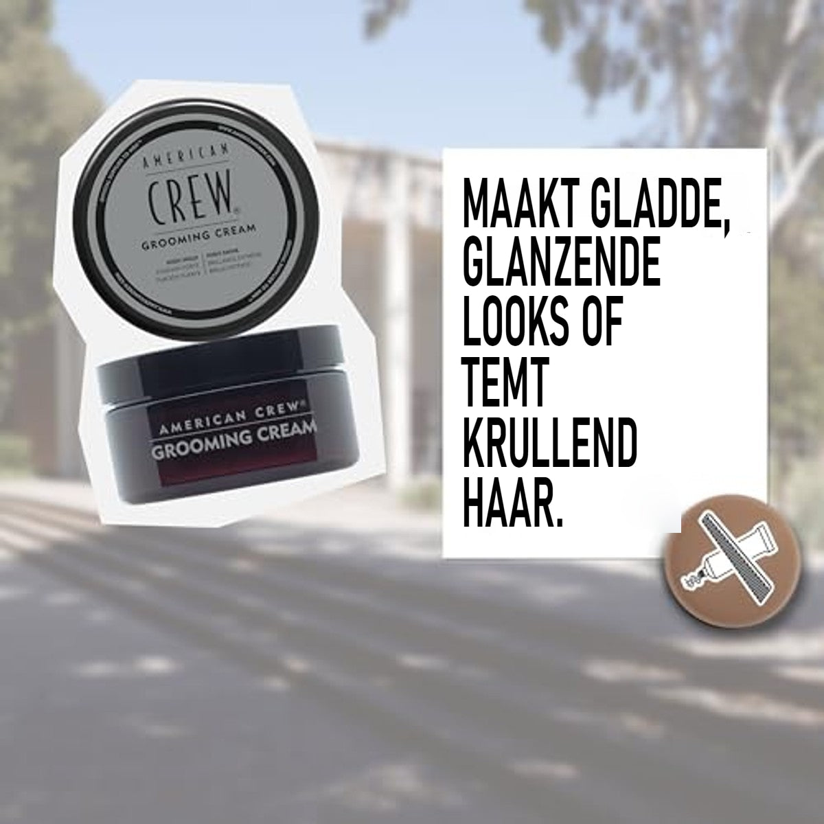 American Crew Grooming Cream Stylingcrème voor Mannen 85 g - 3-pack – foto 5