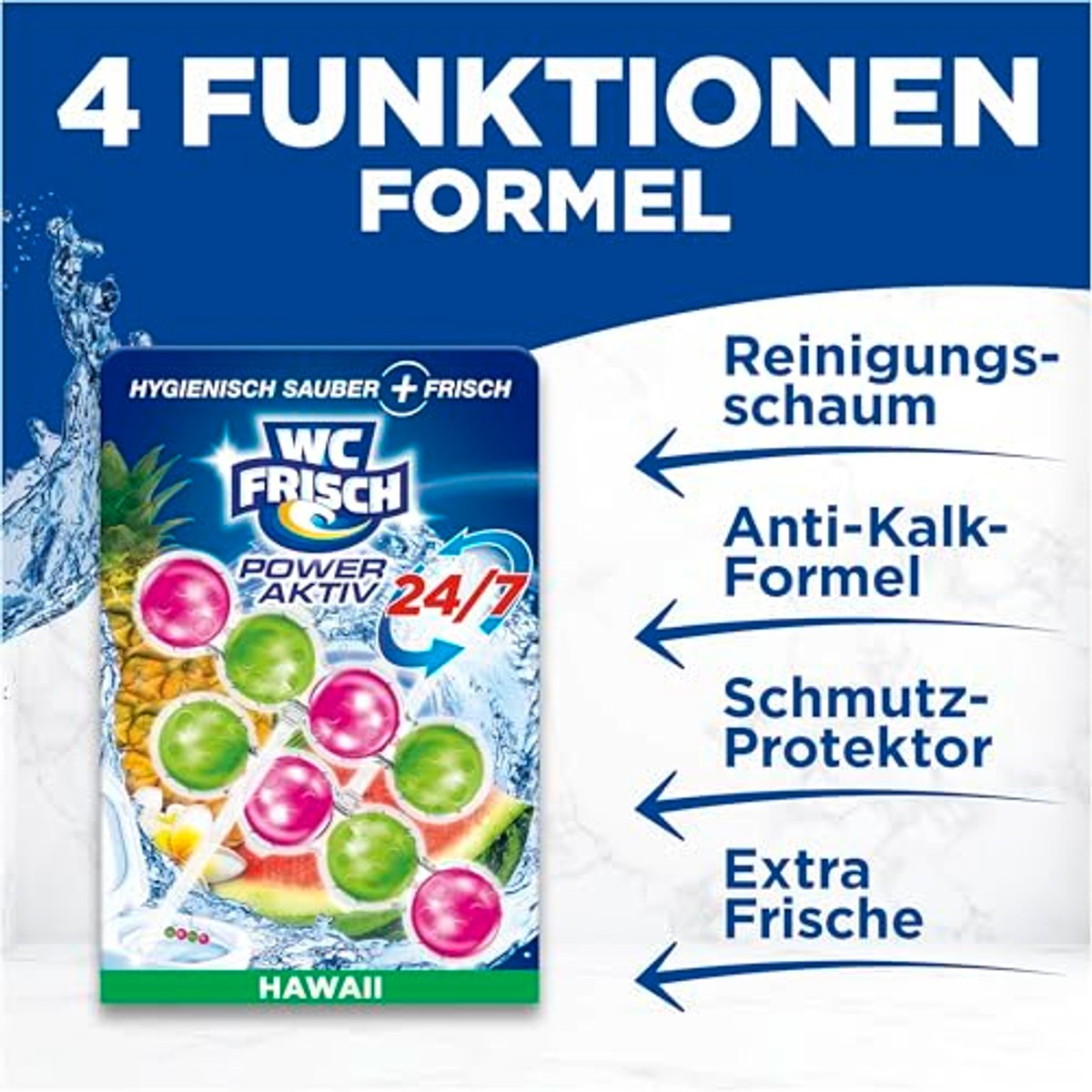 WC-Frisch Kraft Aktiv Geurspoeler Hawaii 2 x 50 g – WC-Frisch