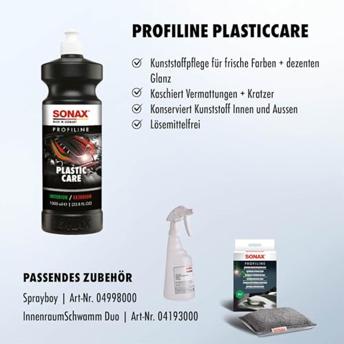 SONAX PROFILINE PlasticCare Kunststofverzorging 1 liter – SONAX
