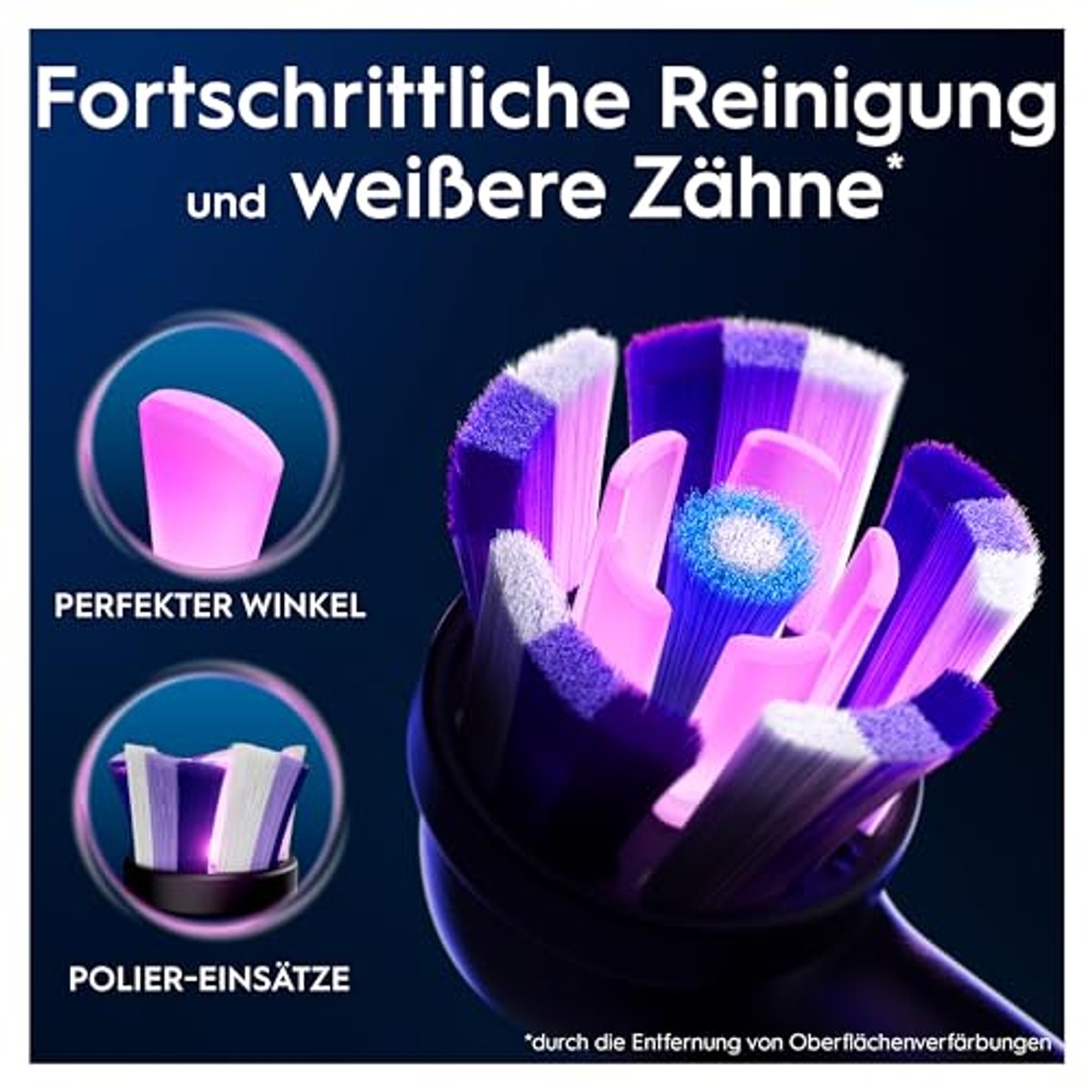Oral-B iO Stralend Wit opzetborstels zwart 4 stuks – Oral-B