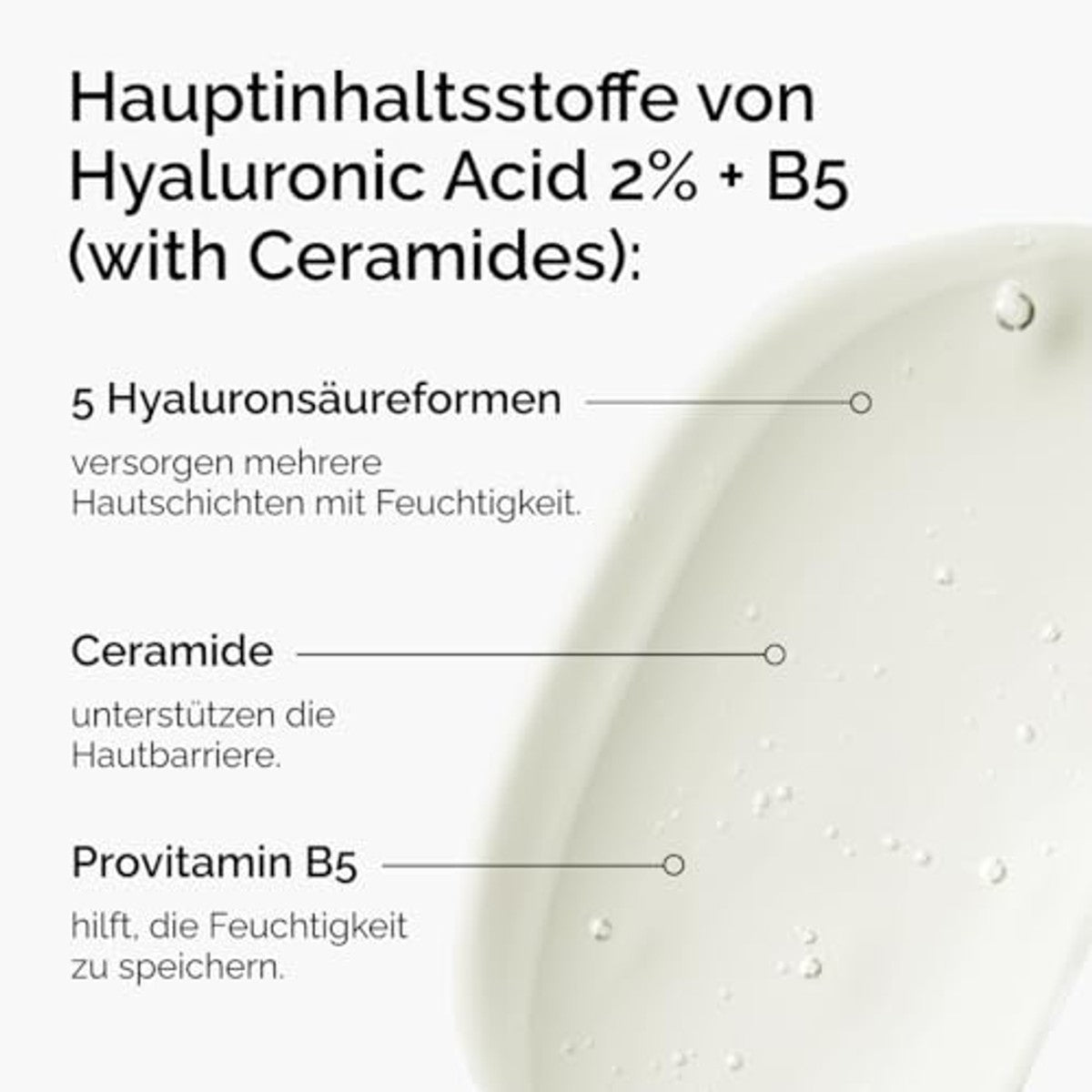 The Ordinary Hyaluronzuur 2% + B5 (met ceramides), hyaluronzuur + B5 (met ceramiden), diepwerkend hydratatieserum voor vitale, gladdere huid, 30 ml