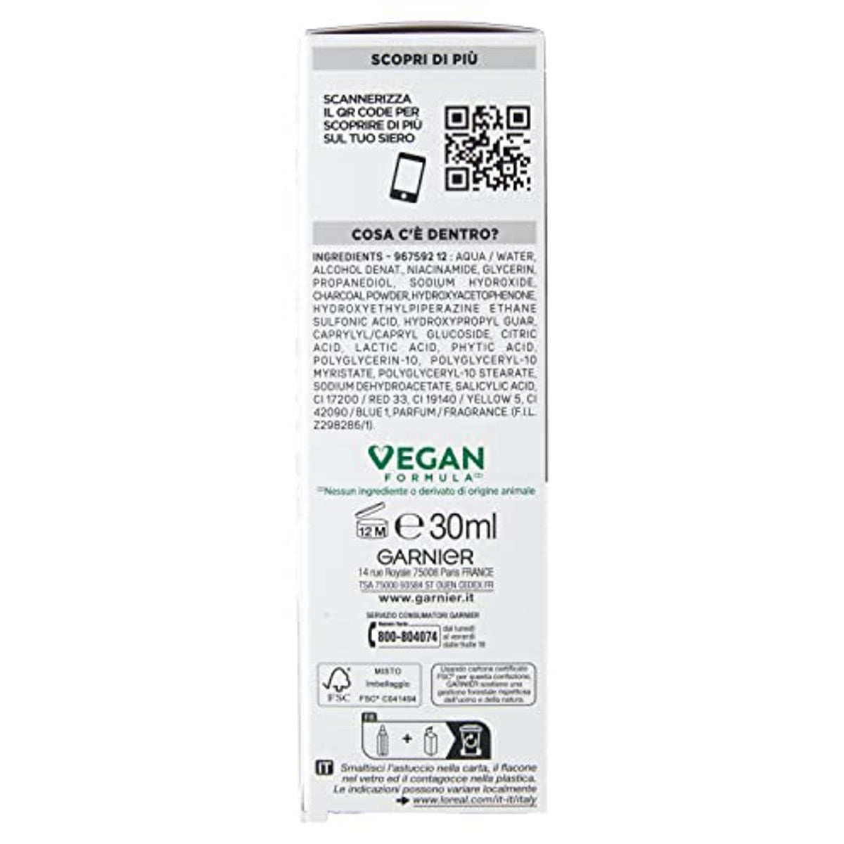 Garnier PureActive Serum tegen onzuiverheden, HA + BHA, 30 ml – Garnier