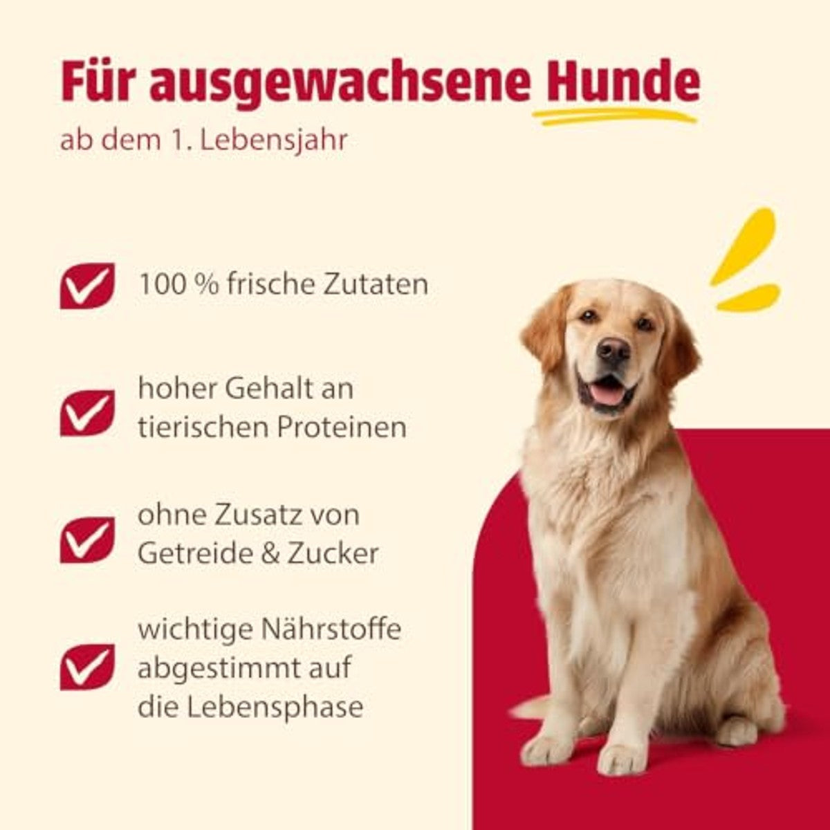 Animonda Grancarno Adult Natvoer voor honden, 6 x 400 g | Natvoer voor honden voor volwassen dieren, natvoer voor honden met verse, vlezige ingrediënten zonder granen en suiker – Grancarno