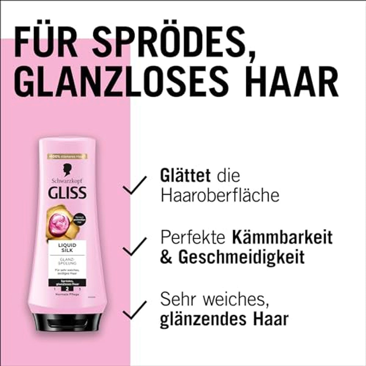 Gliss Liquid Silk Conditioner 6 x 200 ml - Voordeelverpakking