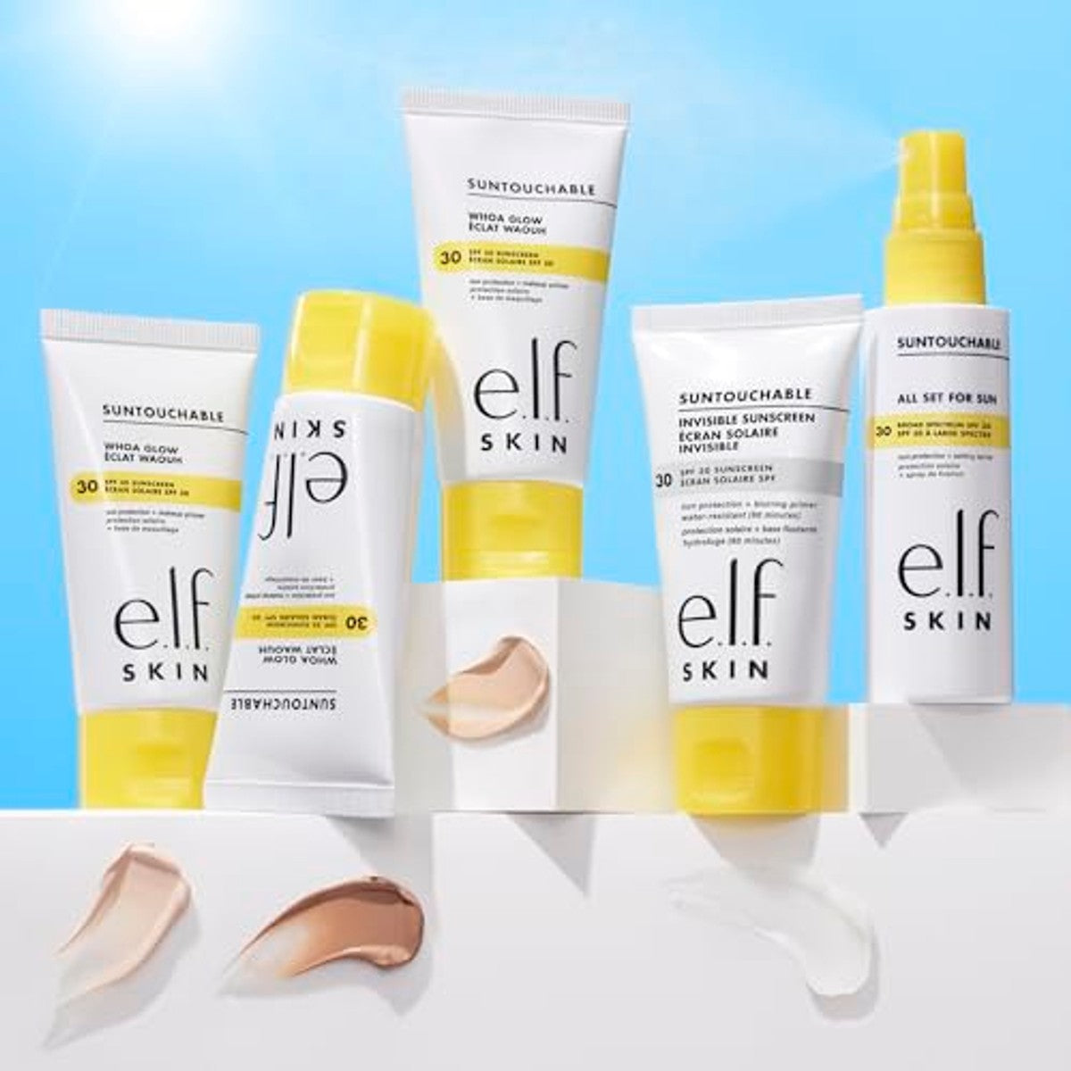 e.l.f. Suntouchable onzichtbare zonnebrandcrème SPF35 - 3 stuks