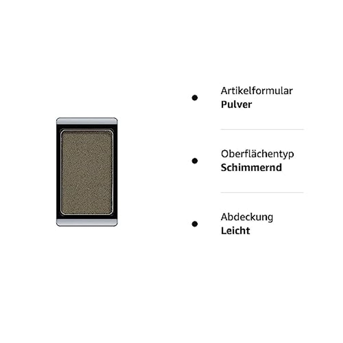 ARTDECO Artdeco Beauty Box Eyeshadow Pearl groentinten, poederoogschaduw met parelafwerking voor het vullen van de Artdeco Beauty Box, 1 x 1 g | Puderlidschatten mit Pearl-Finish zum Befüllen der ARTDECO Beauty Box, 1 x 1g – Artdeco