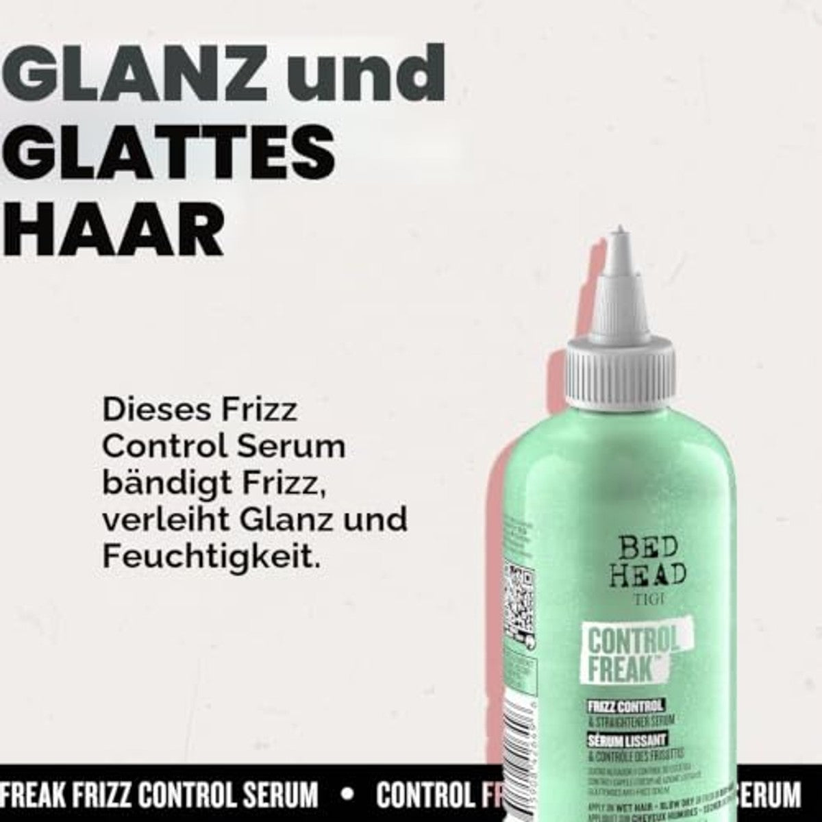 Bed Head by TIGI Control Freak anti-frizzserum voor glad en glanzend haar, 250 ml – TIGI