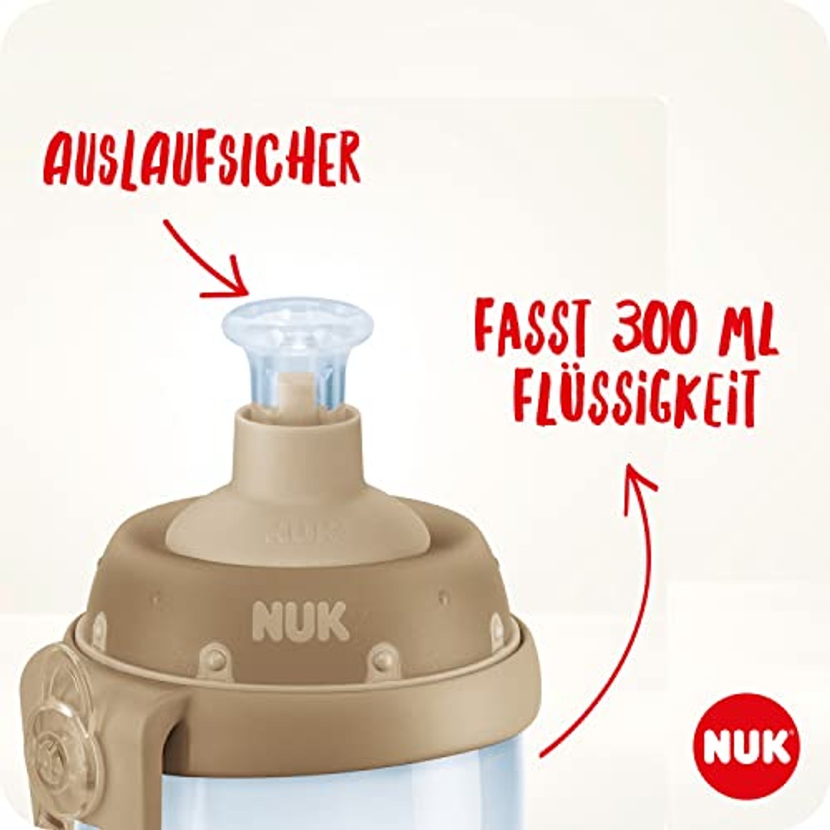 NUK Junior Cup Drinkfles kameleon-effect blauw 6 x 300 ml - Voordeelverpakking