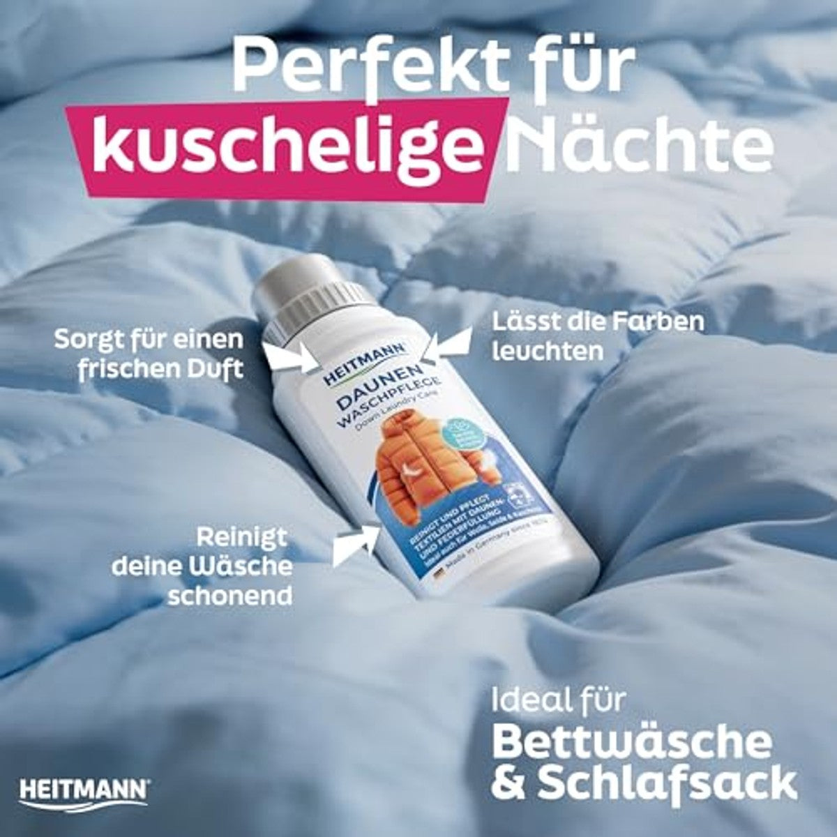 HEITMANN Donswasverzorging 3 x 250 ml - Voordeelverpakking