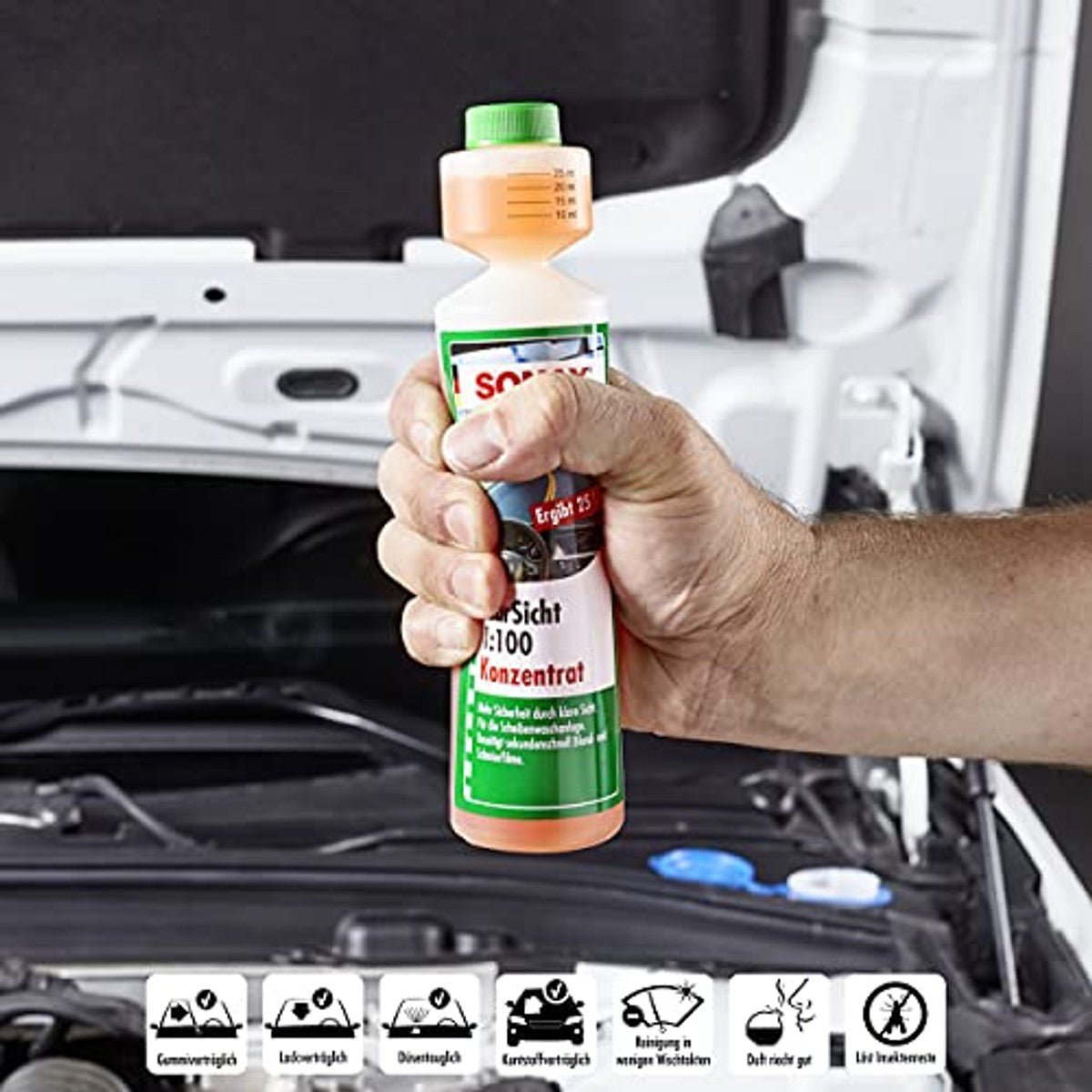 SONAX KlarSicht 1:100 concentraat 6 x 250 ml - Voordeelverpakking