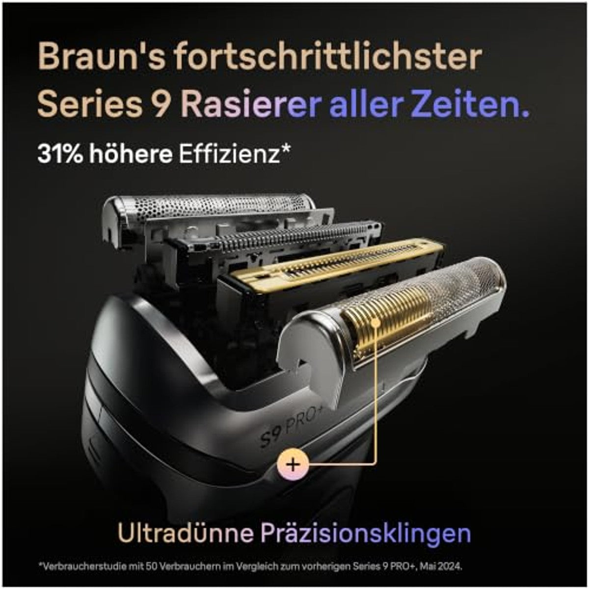 Braun Series 9 Pro+ 96M Scheerkop voor Scheerapparaat Zilver - 6-pack