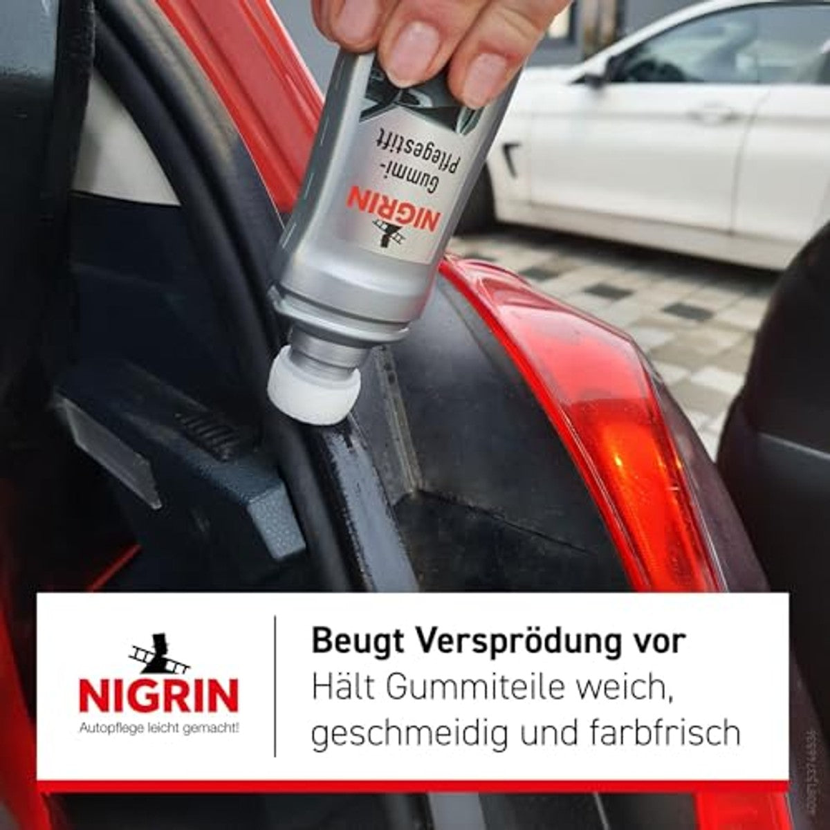 NIGRIN 74653 rubber-onderhoudsstift 6 x 75 ml - Voordeelverpakking