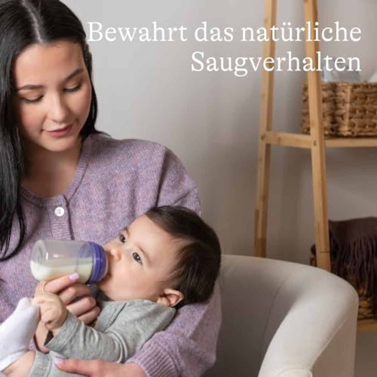 Lansinoh Glazen babyfles met NaturalWave zuiger S, 160 ml – Lansinoh