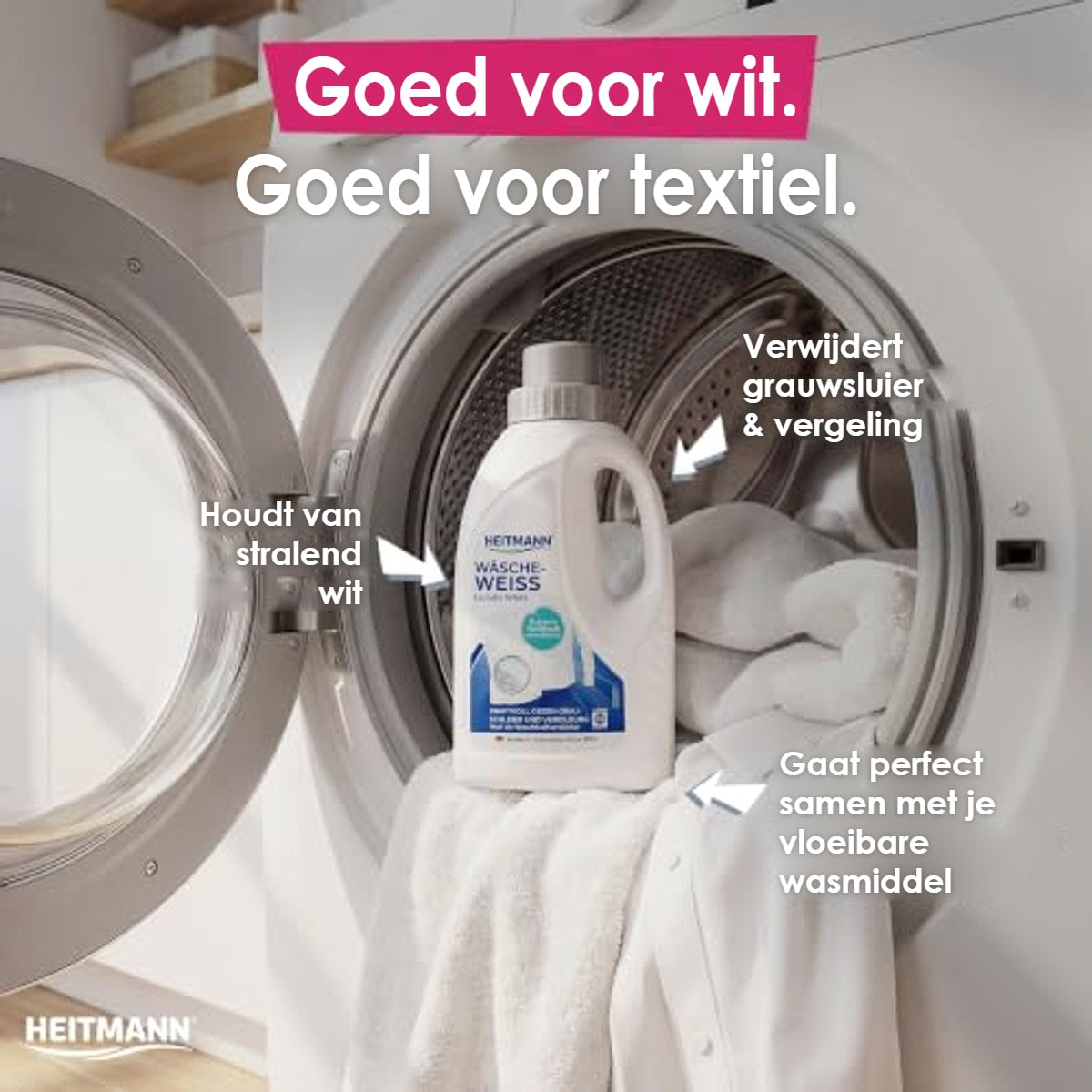 HEITMANN Waswit Vloeibaar 6 x 500 ml - Voordeelverpakking – foto 5
