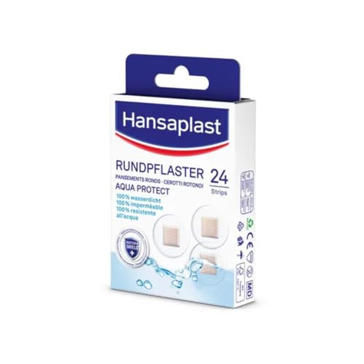 Hansaplast Aqua Protect ronde pleisters 24 stuks – Elastoplast