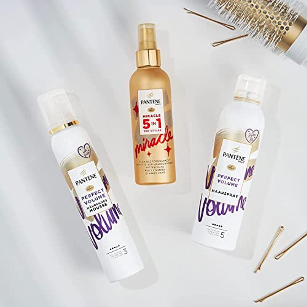 Pantene Pro-V Perfect Volume voedende mousse 3 x 200 ml - Voordeelverpakking