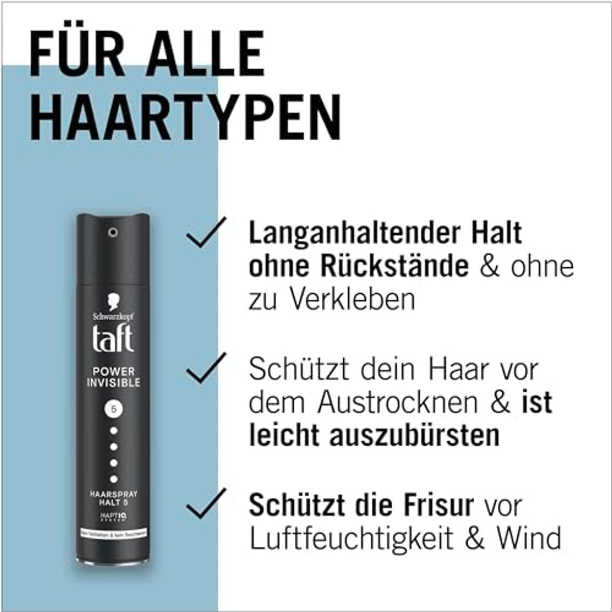 TAFT Power Invisible Haarspray 6 x 250 ml - Voordeelverpakking