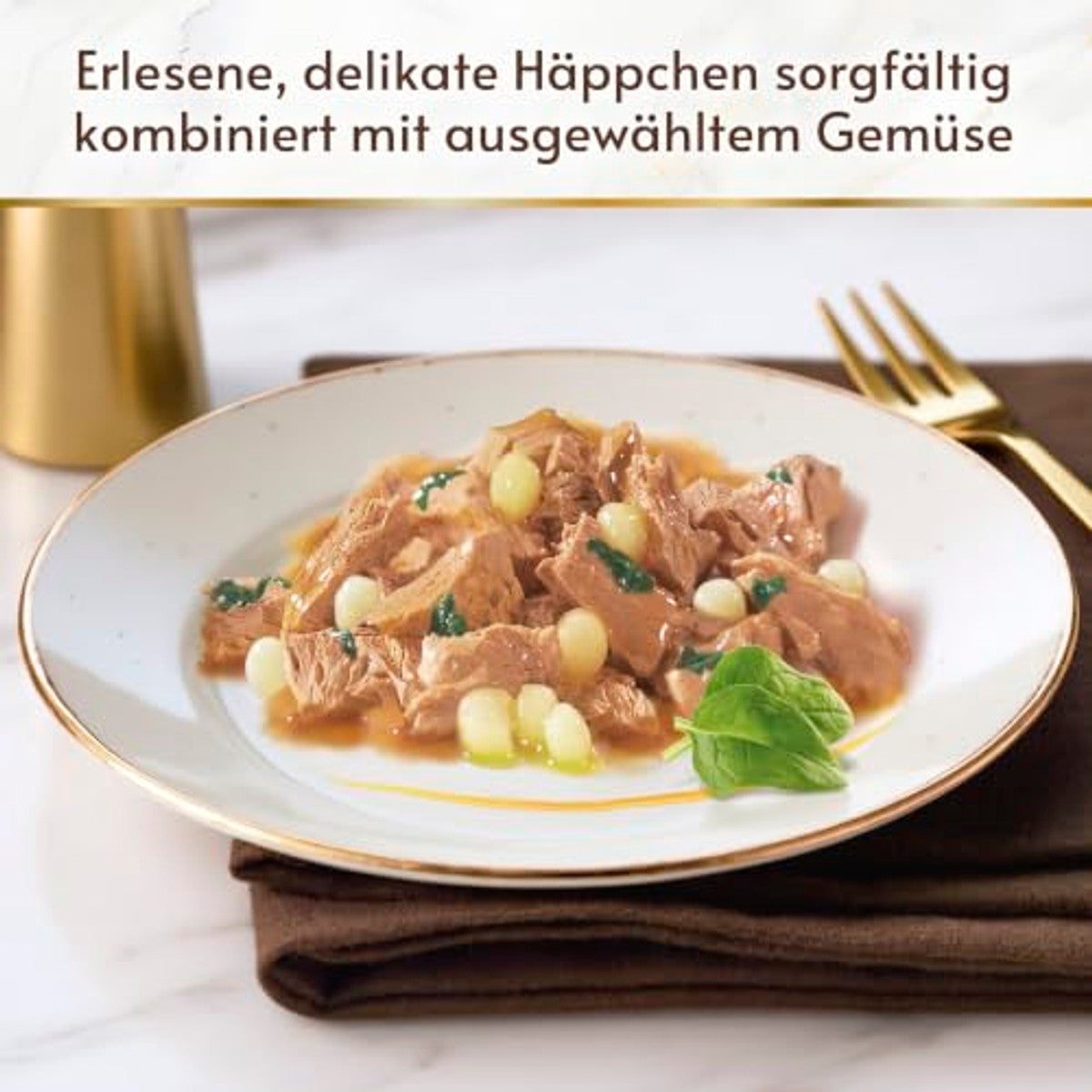 Gourmet A la Carte natvoer kattenvoer kip, spinazie & pasta 26 x 85 g - 6-pack