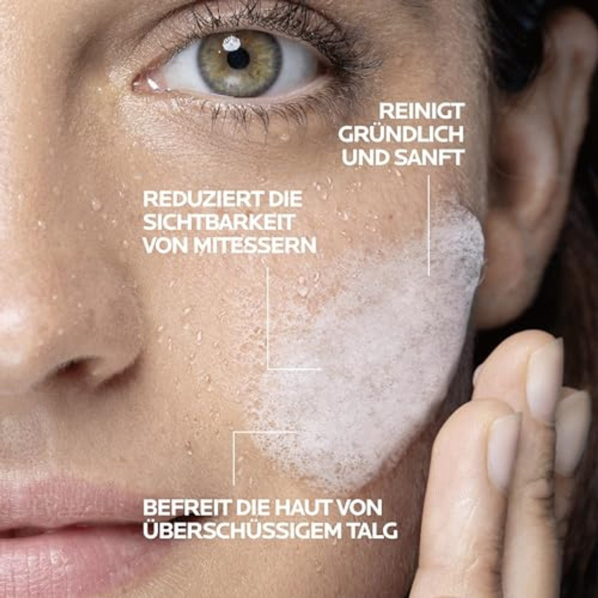 La Roche-Posay Effaclar+M Schuimende Reinigingsgel 200 ml - 3-pack